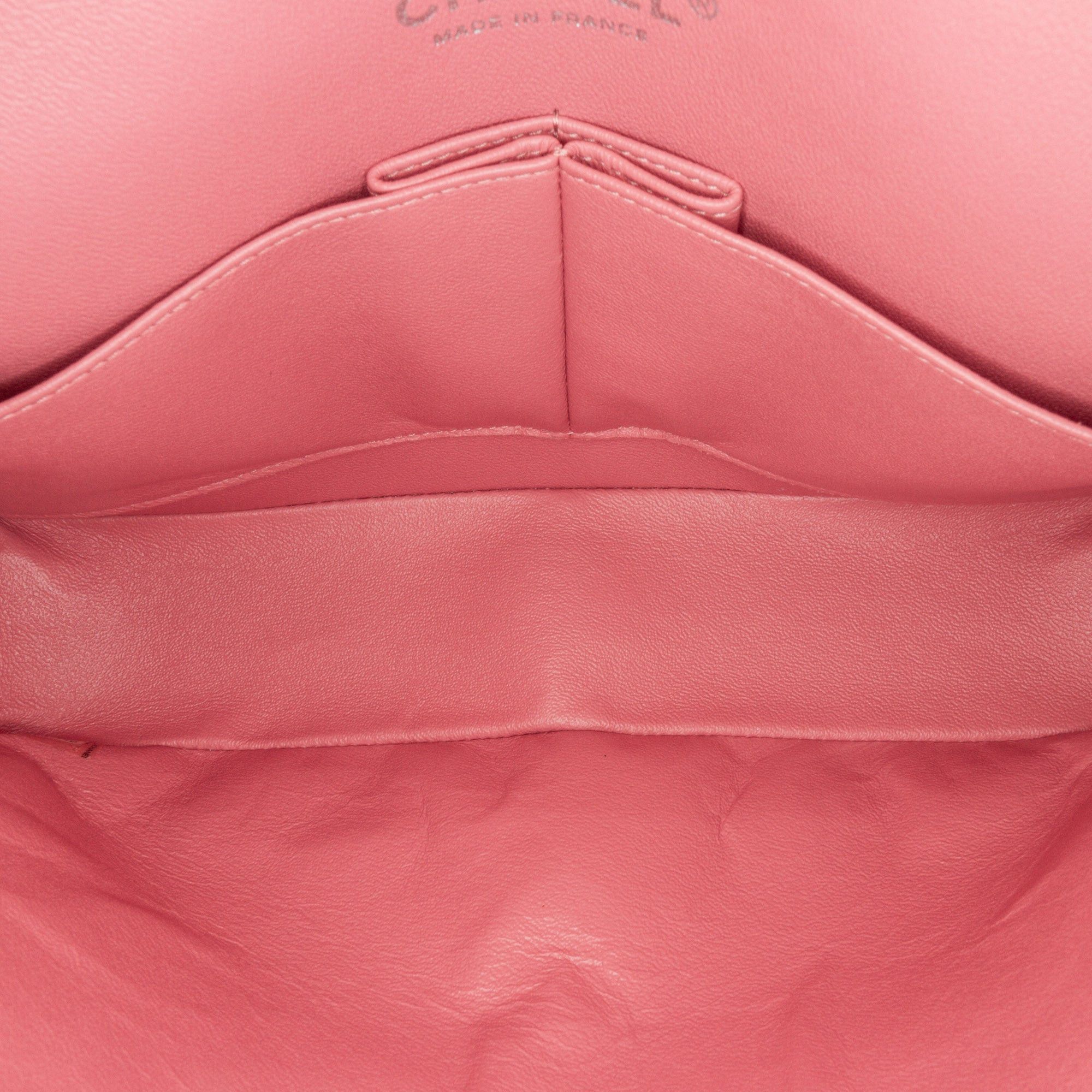 Chanel Chanel Medium Classic Lambskin Double Flap Pink Size ONE SIZE - 4 Thumbnail