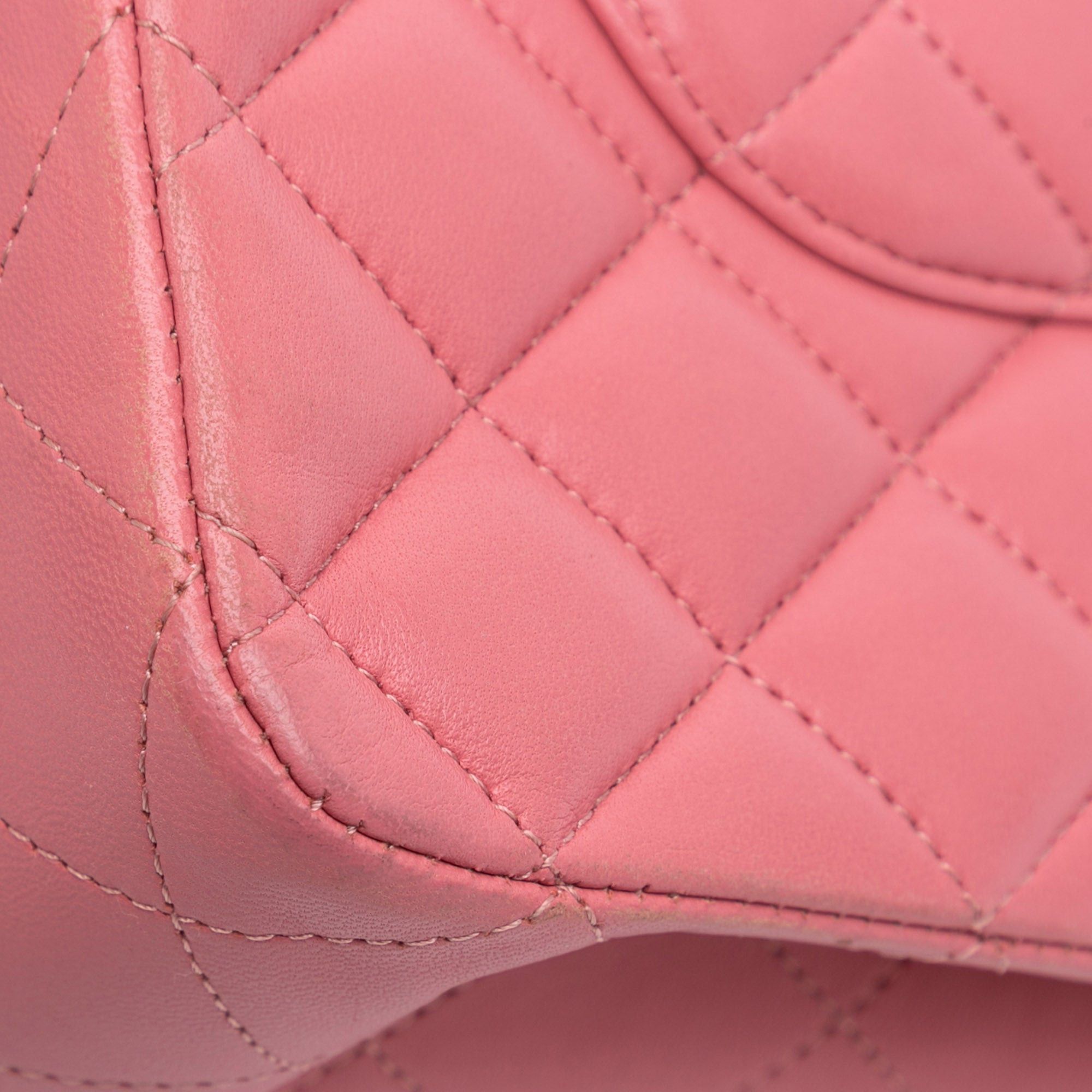 Chanel Chanel Medium Classic Lambskin Double Flap Pink Size ONE SIZE - 8 Thumbnail