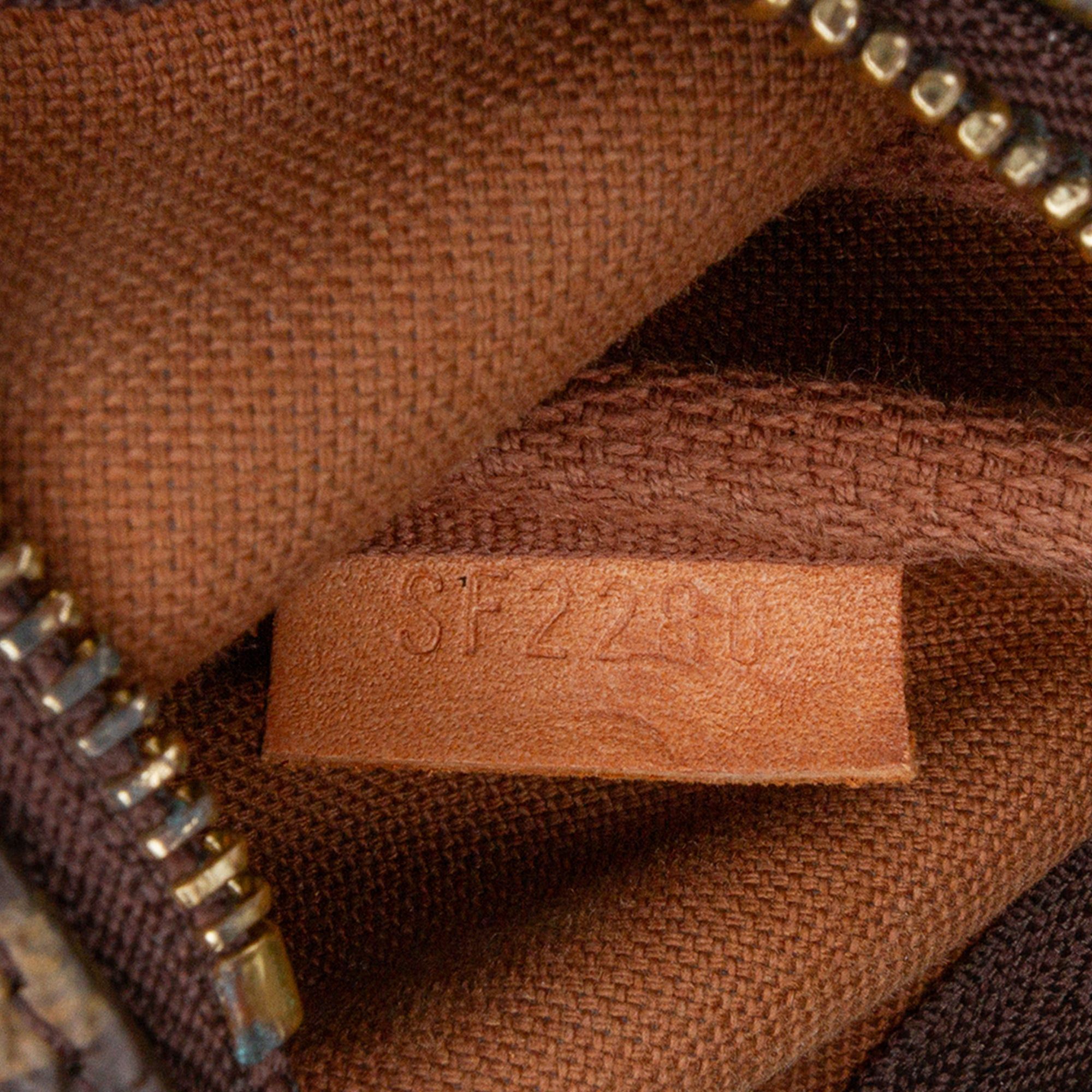 Louis Vuitton Louis Vuitton Monogram Mini Pochette Accessories Brown Size ONE SIZE - 6 Thumbnail