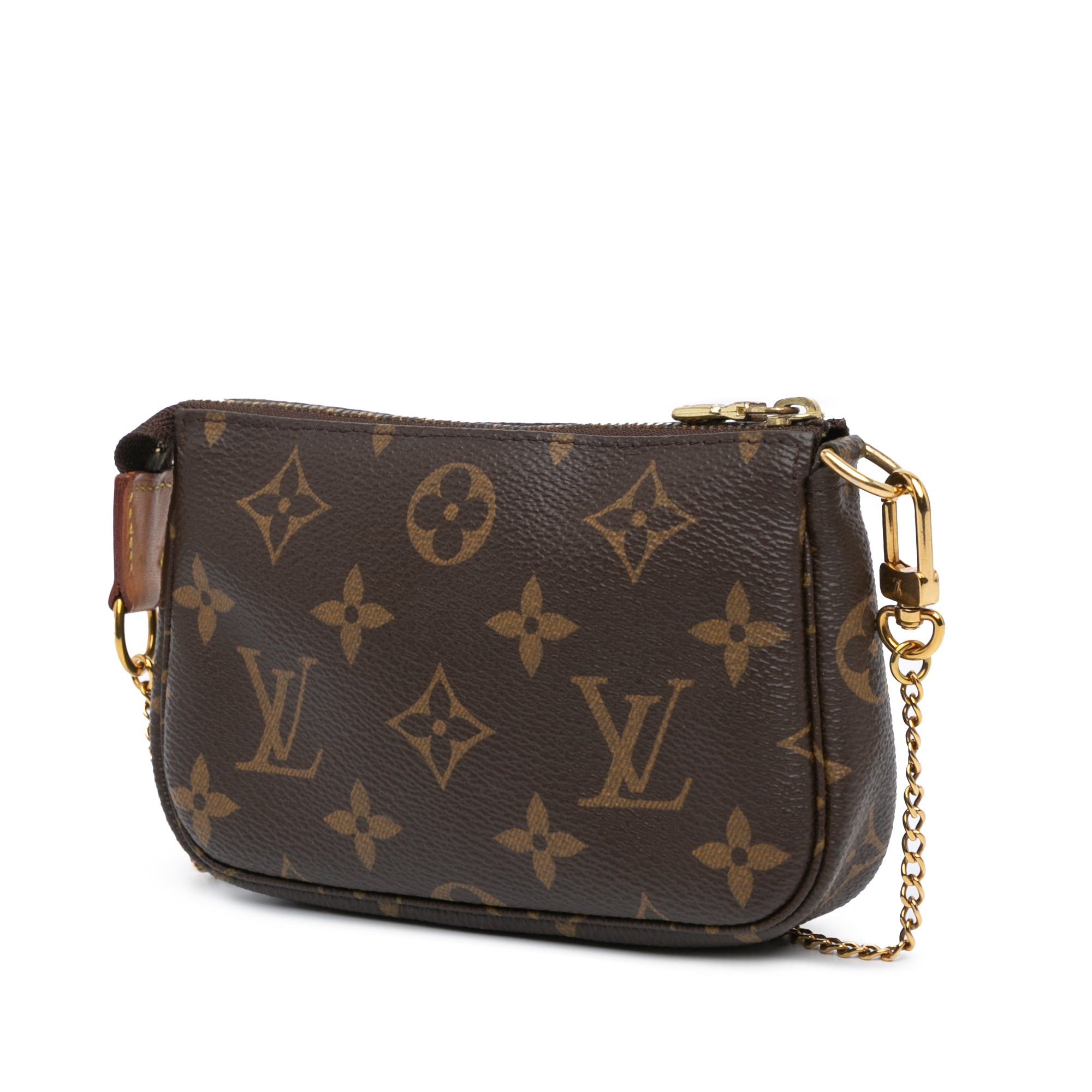 Louis Vuitton Louis Vuitton Monogram Mini Pochette Accessories Brown Size ONE SIZE - 2 Thumbnail