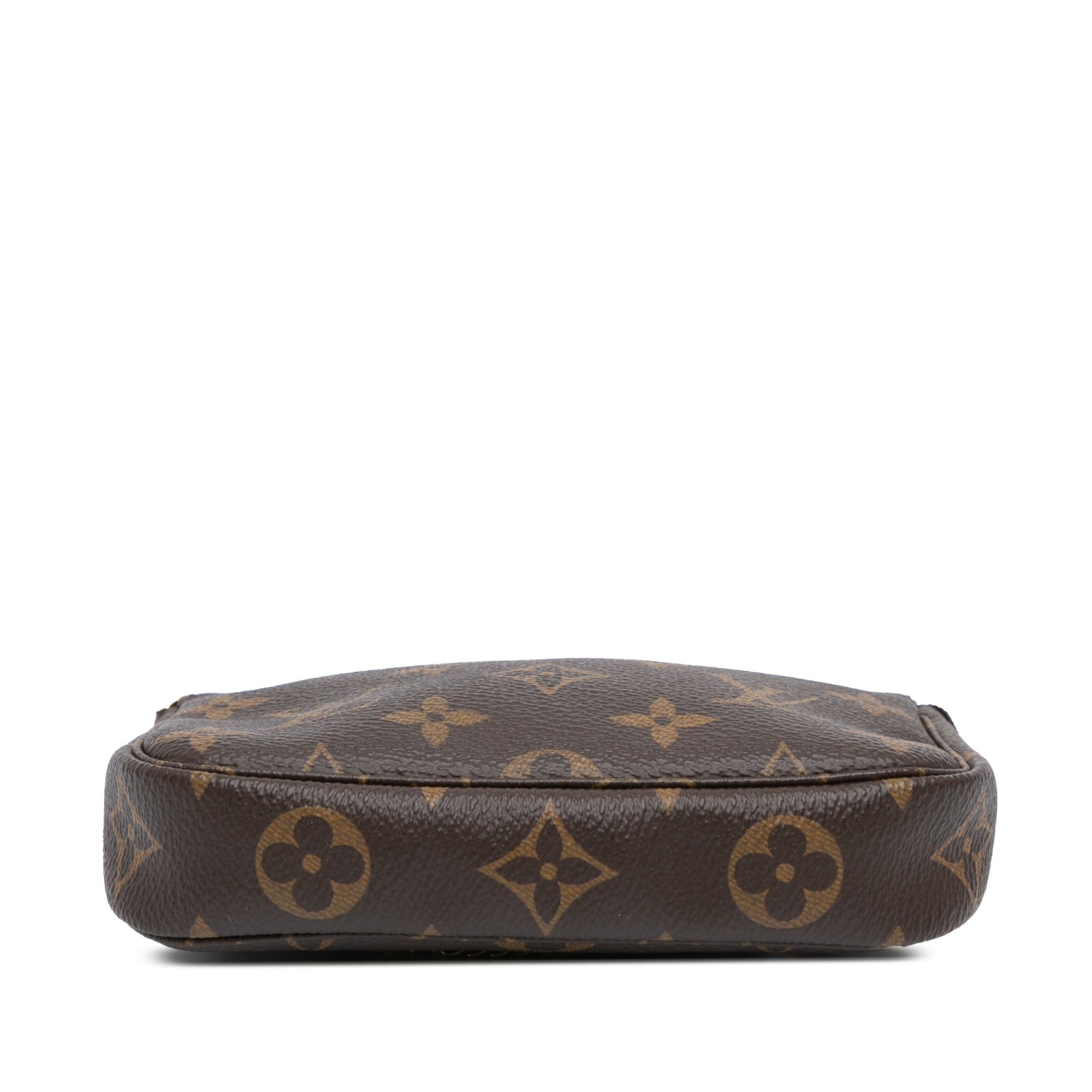 Louis Vuitton Louis Vuitton Monogram Mini Pochette Accessories Brown Size ONE SIZE - 3 Thumbnail