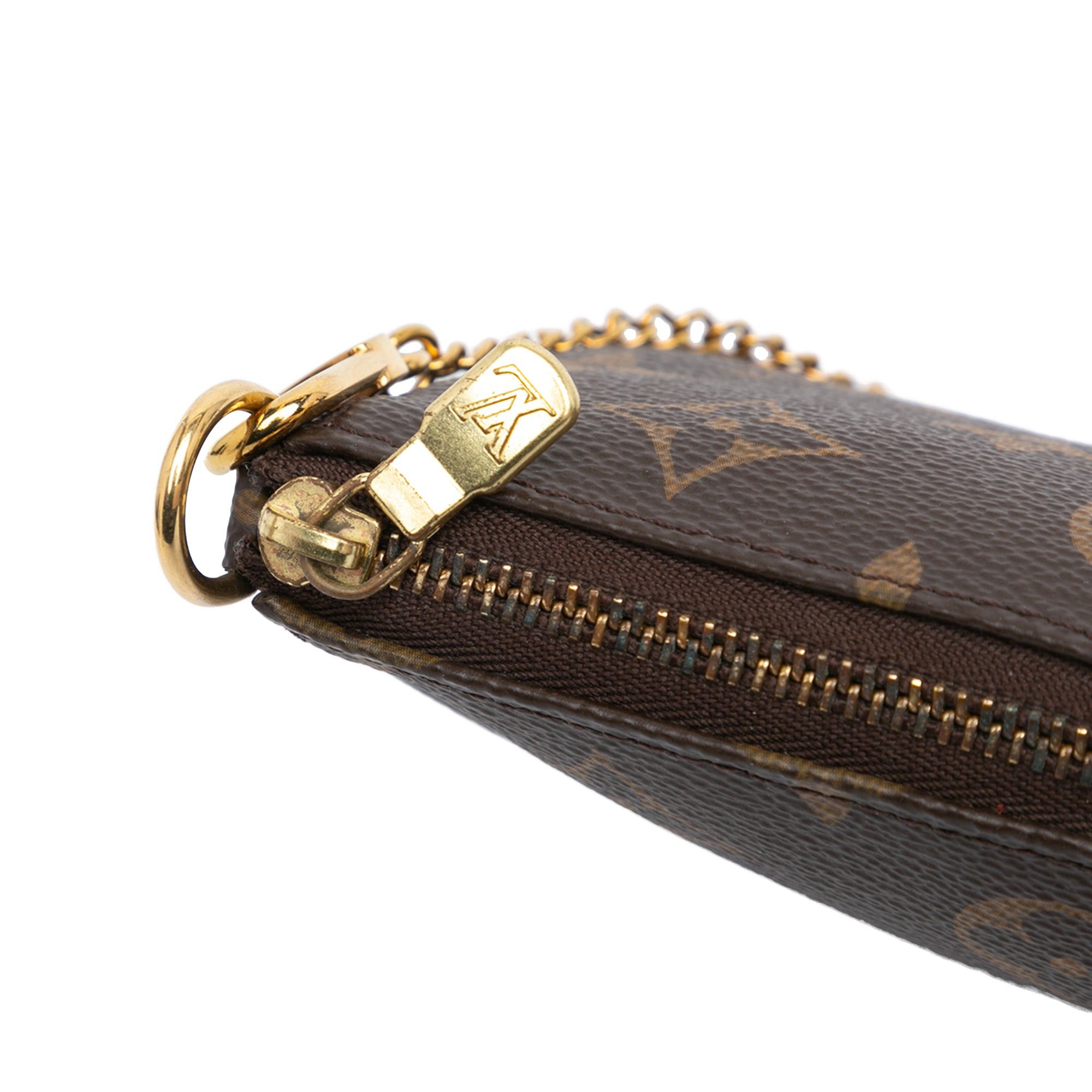 Louis Vuitton Louis Vuitton Monogram Mini Pochette Accessories Brown Size ONE SIZE - 7 Thumbnail