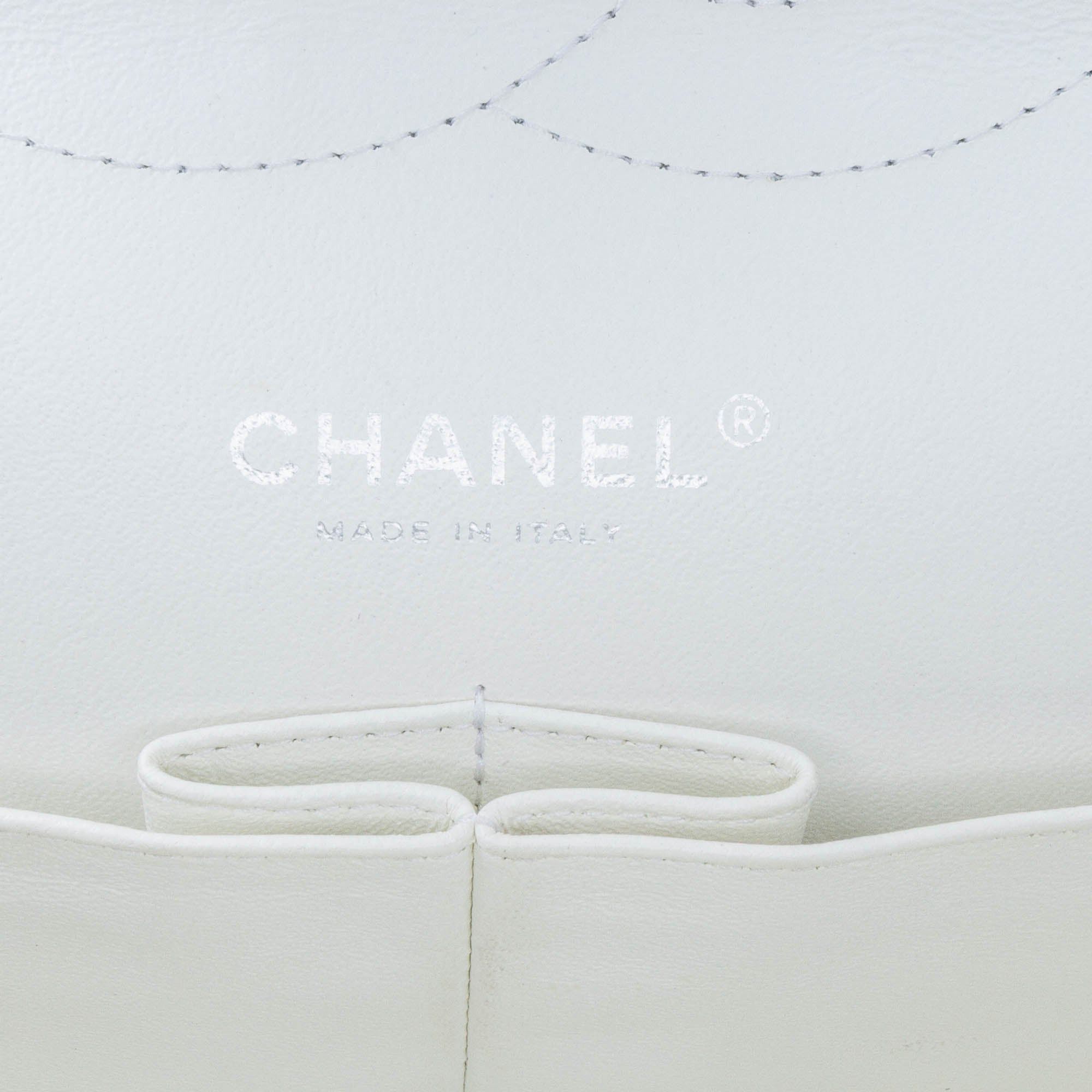 Chanel Chanel Jumbo Classic Caviar Double Flap White Size ONE SIZE - 7 Thumbnail