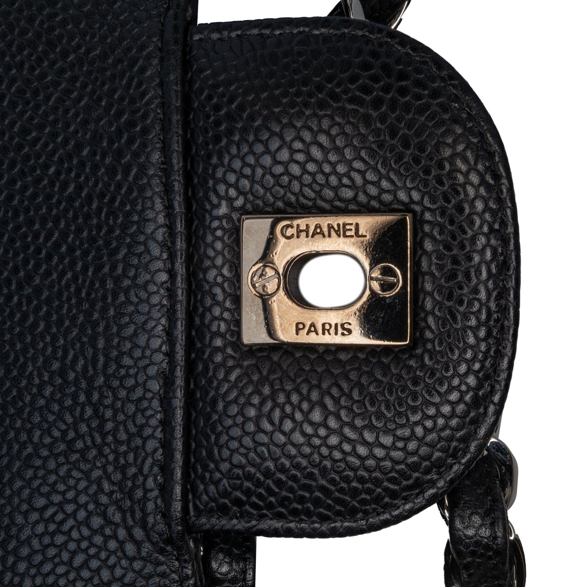 Chanel Chanel Jumbo Classic Caviar Single Flap Black Size ONE SIZE - 7 Thumbnail