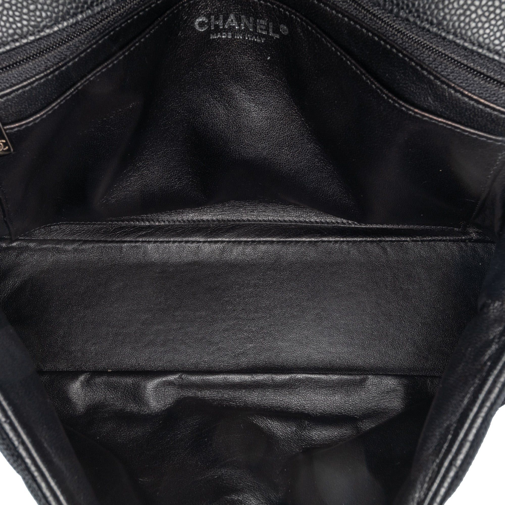 Chanel Chanel Jumbo Classic Caviar Single Flap Black Size ONE SIZE - 4 Thumbnail
