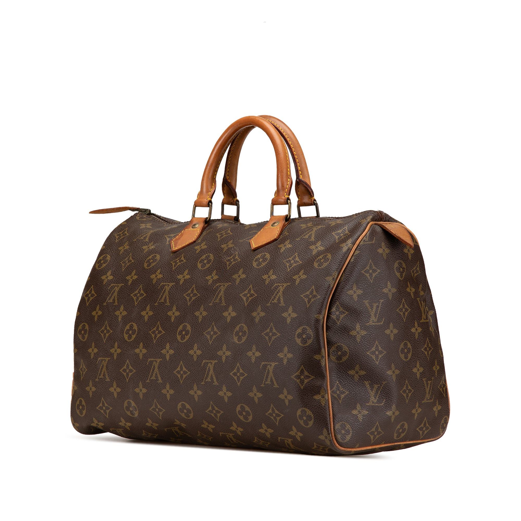 Louis Vuitton Louis Vuitton Monogram Speedy 35 Brown Size ONE SIZE - 2 Thumbnail
