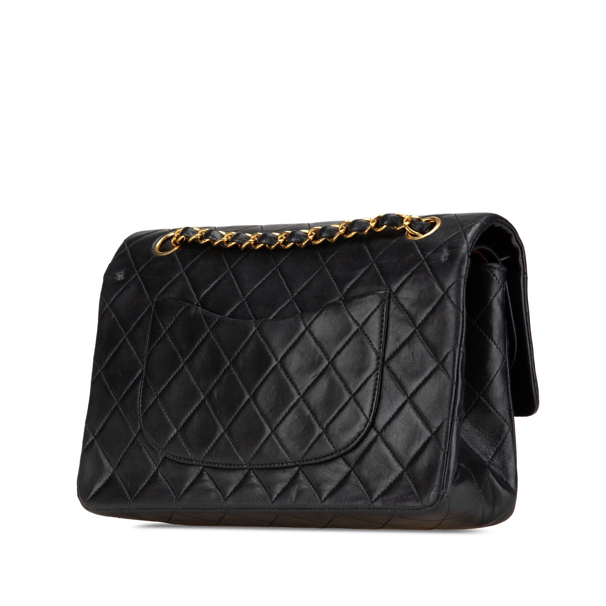 Chanel Chanel Medium Classic Lambskin Double Flap Black Size ONE SIZE - 2 Thumbnail