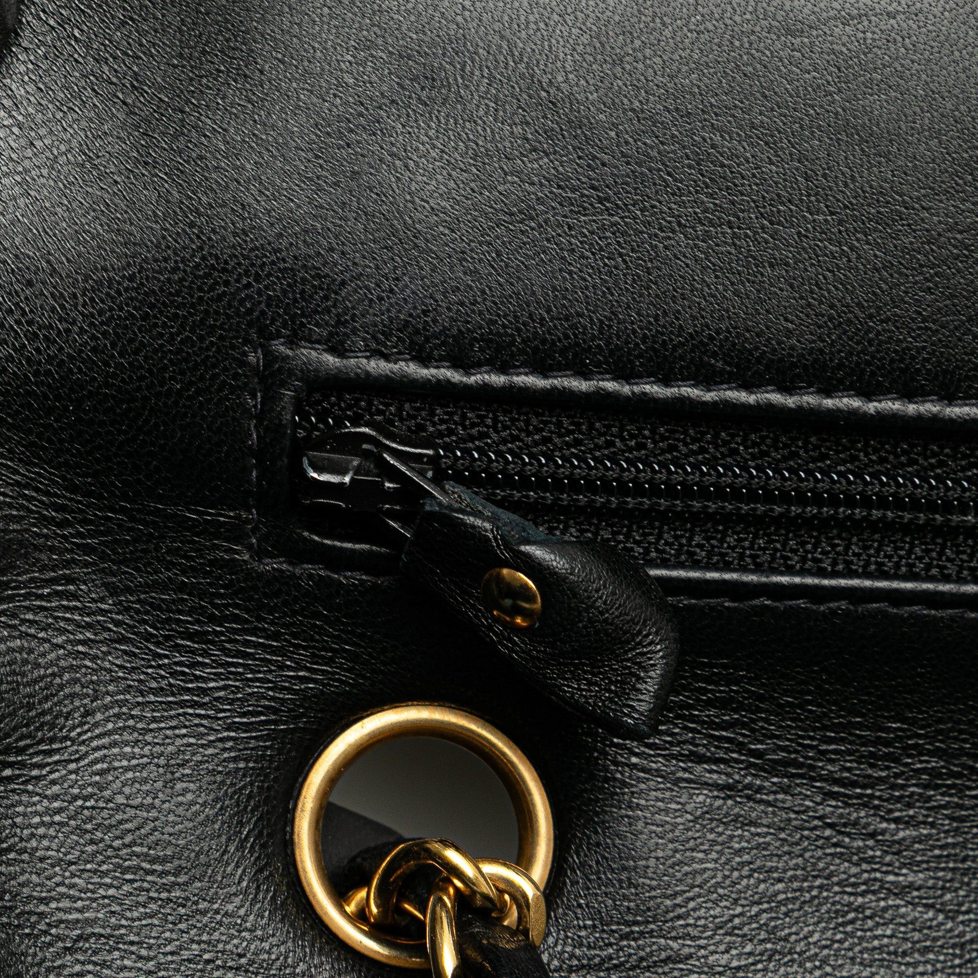 Chanel Chanel Medium Classic Lambskin Double Flap Black Size ONE SIZE - 8 Thumbnail