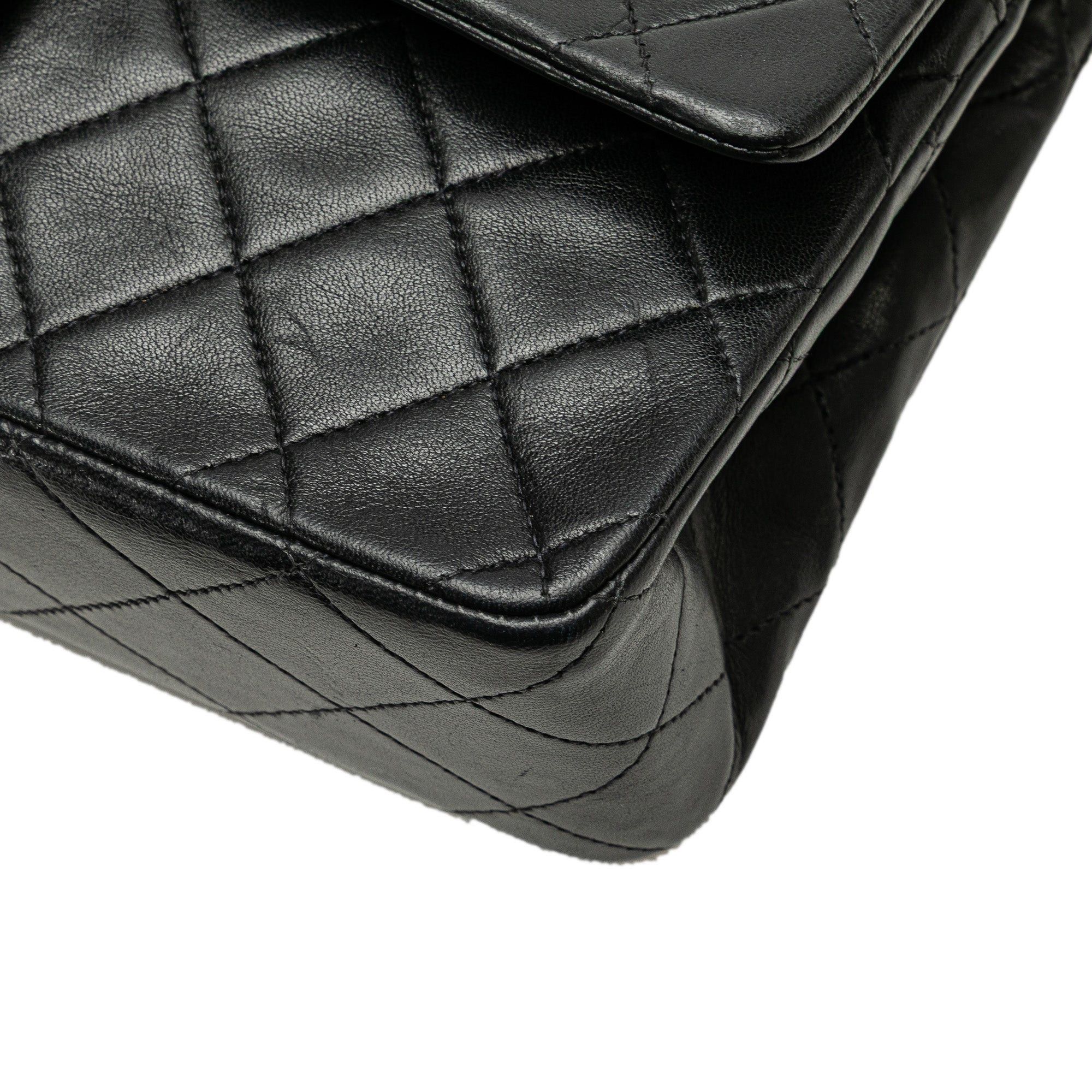 Chanel Chanel Medium Classic Lambskin Double Flap Black Size ONE SIZE - 11 Thumbnail