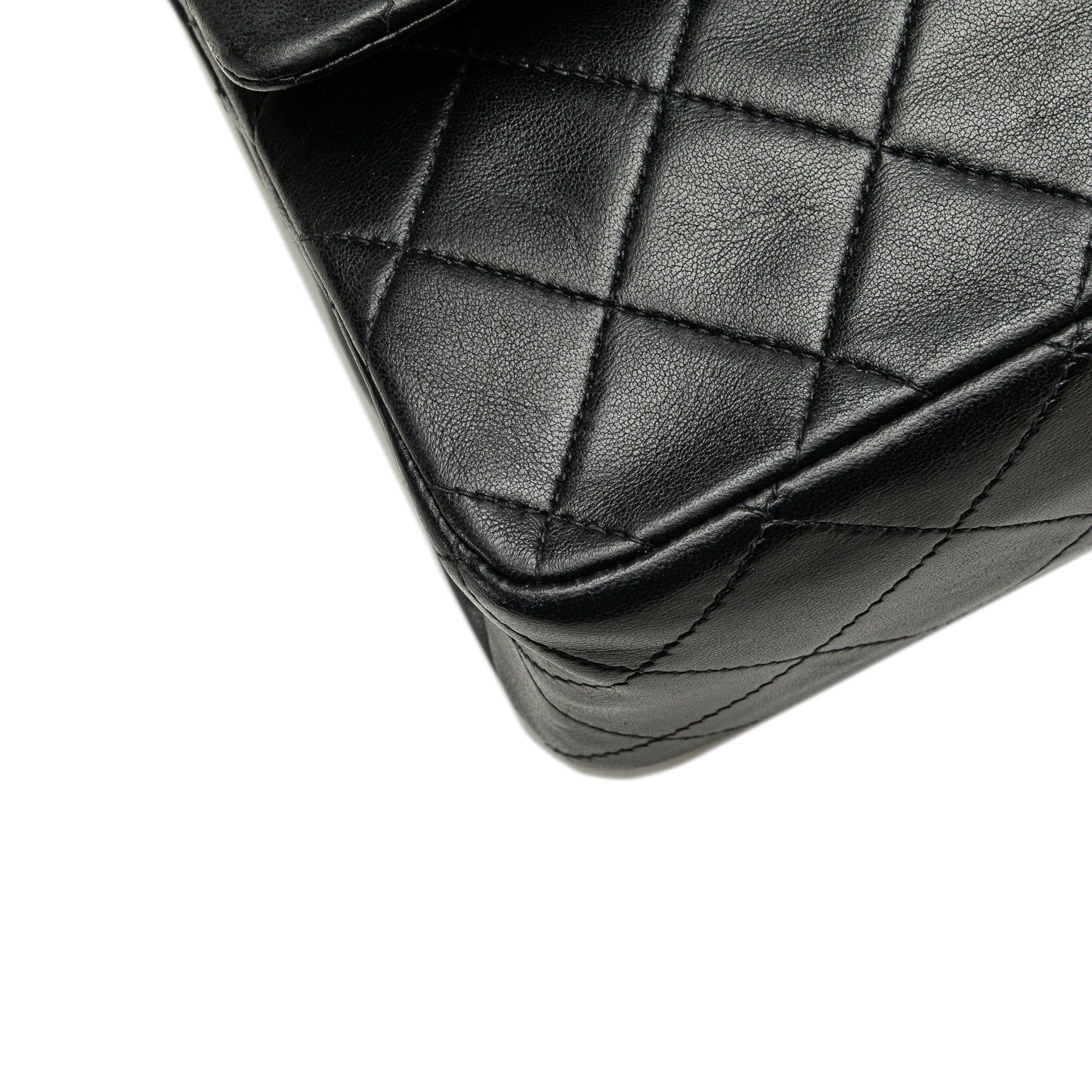Chanel Chanel Medium Classic Lambskin Double Flap Black Size ONE SIZE - 10 Thumbnail
