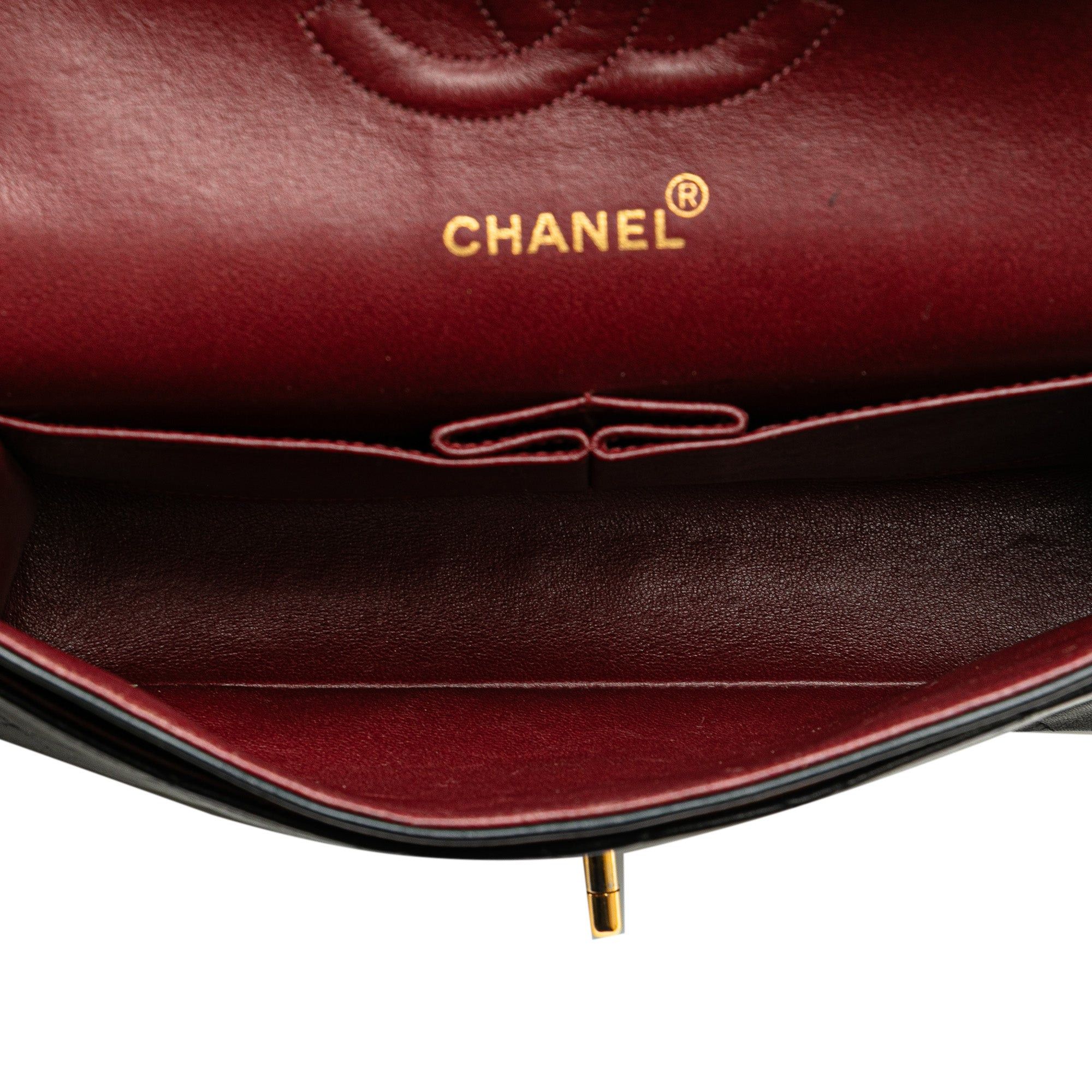 Chanel Chanel Medium Classic Lambskin Double Flap Black Size ONE SIZE - 4 Thumbnail