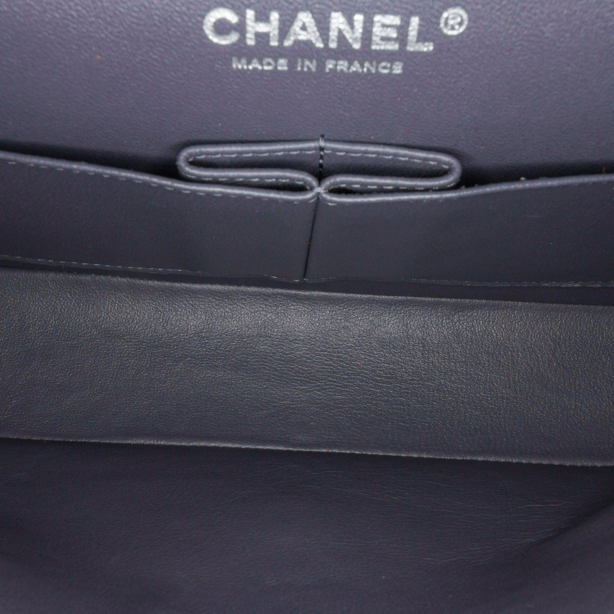 Chanel Chanel Medium Classic Nubuck Double Flap Gray Size ONE SIZE - 4 Thumbnail