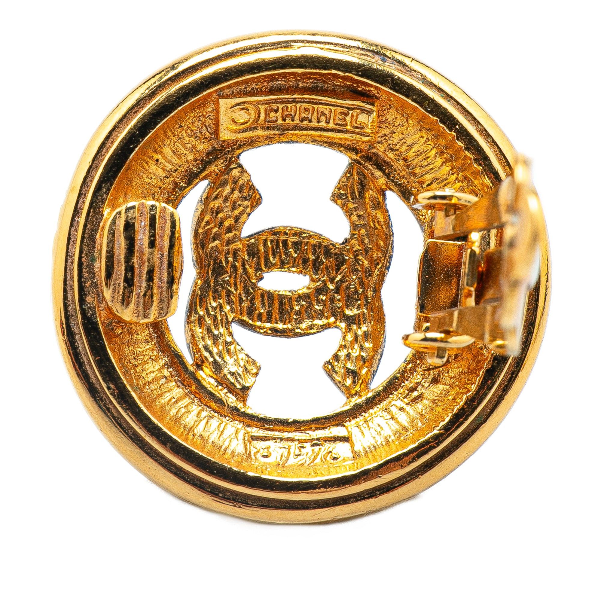 Chanel Chanel Gold Plated CC Clip On Earrings Gold Size ONE SIZE - 3 Thumbnail