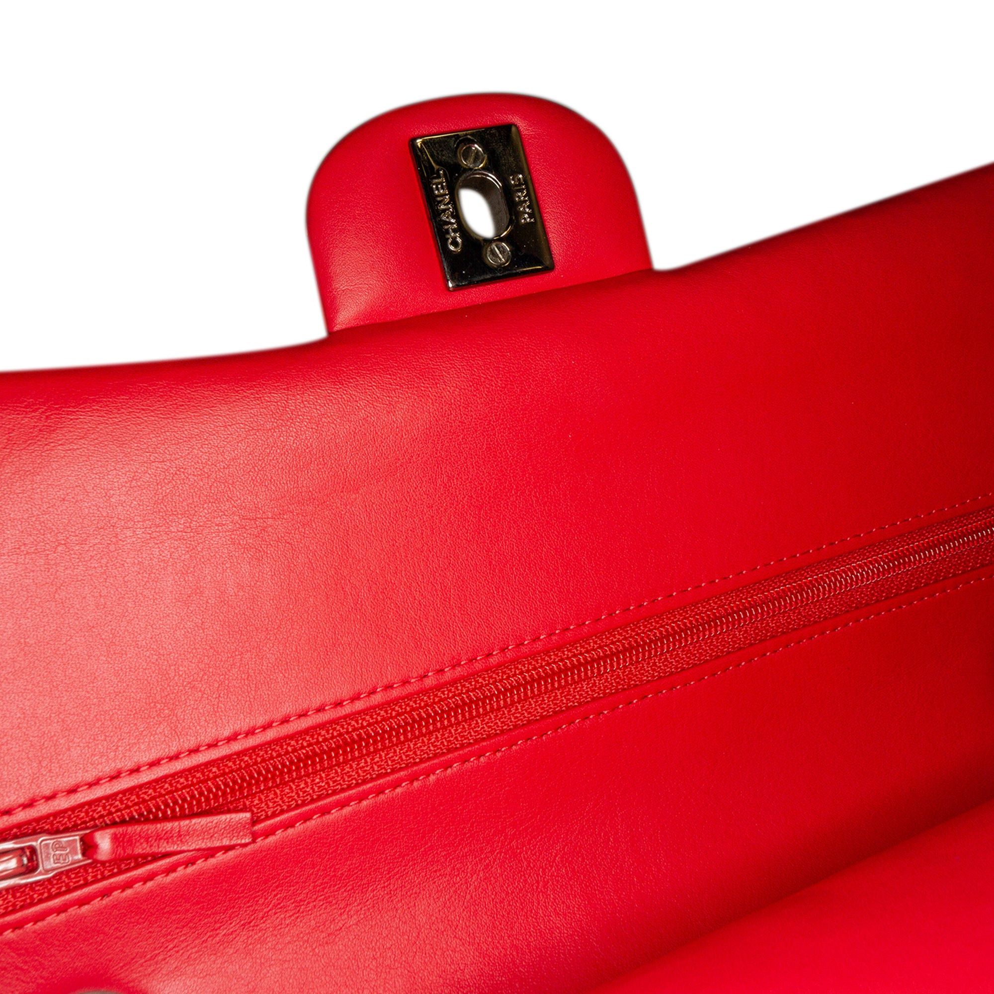 Chanel Chanel Medium Classic Patent Double Flap Red Size ONE SIZE - 7 Thumbnail