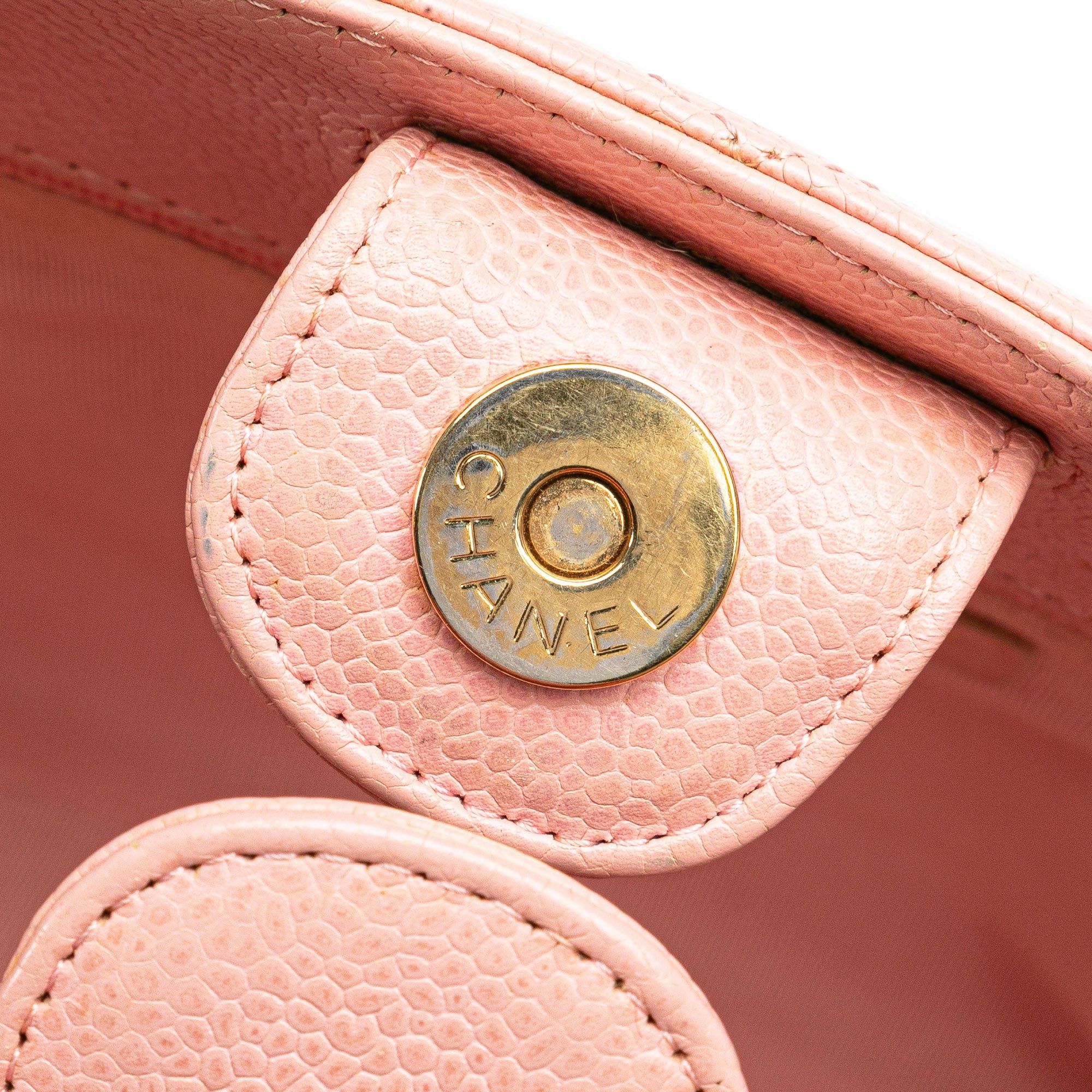 Chanel Chanel Caviar Petite Shopping Tote Pink Size ONE SIZE - 8 Thumbnail