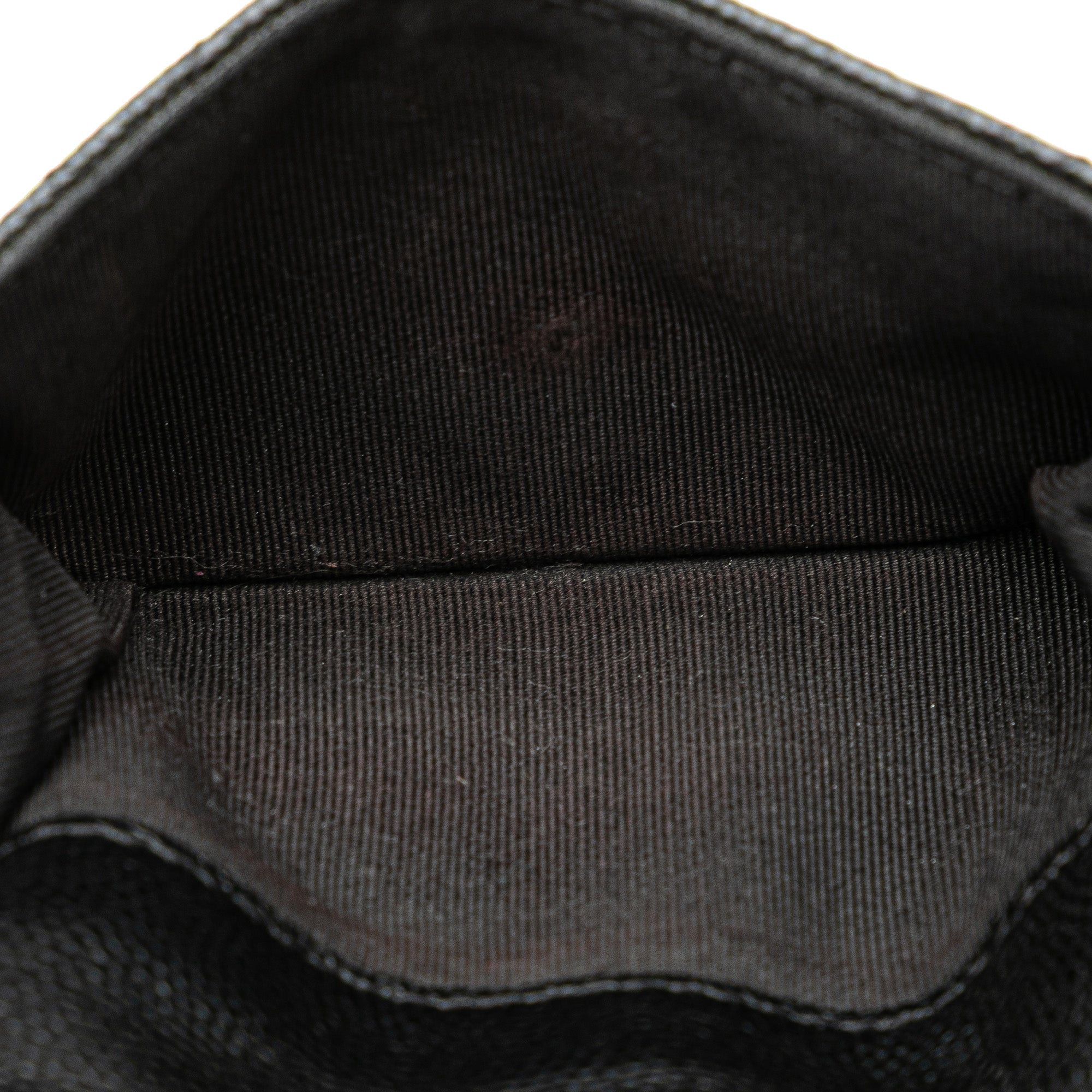 Chanel Chanel CC Quilted Caviar Trifold Wallet Black Size ONE SIZE - 5 Thumbnail