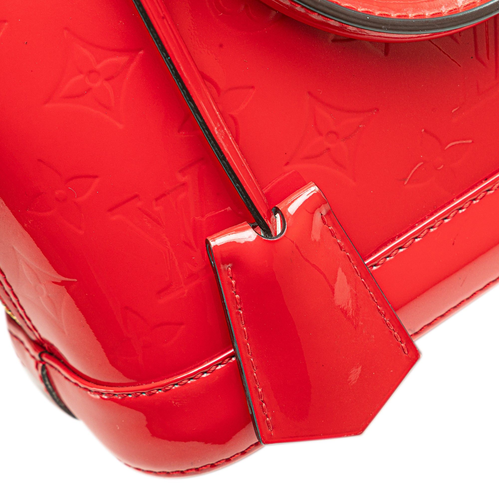 Louis Vuitton Louis Vuitton Monogram Vernis Alma BB Red Size ONE SIZE - 8 Thumbnail