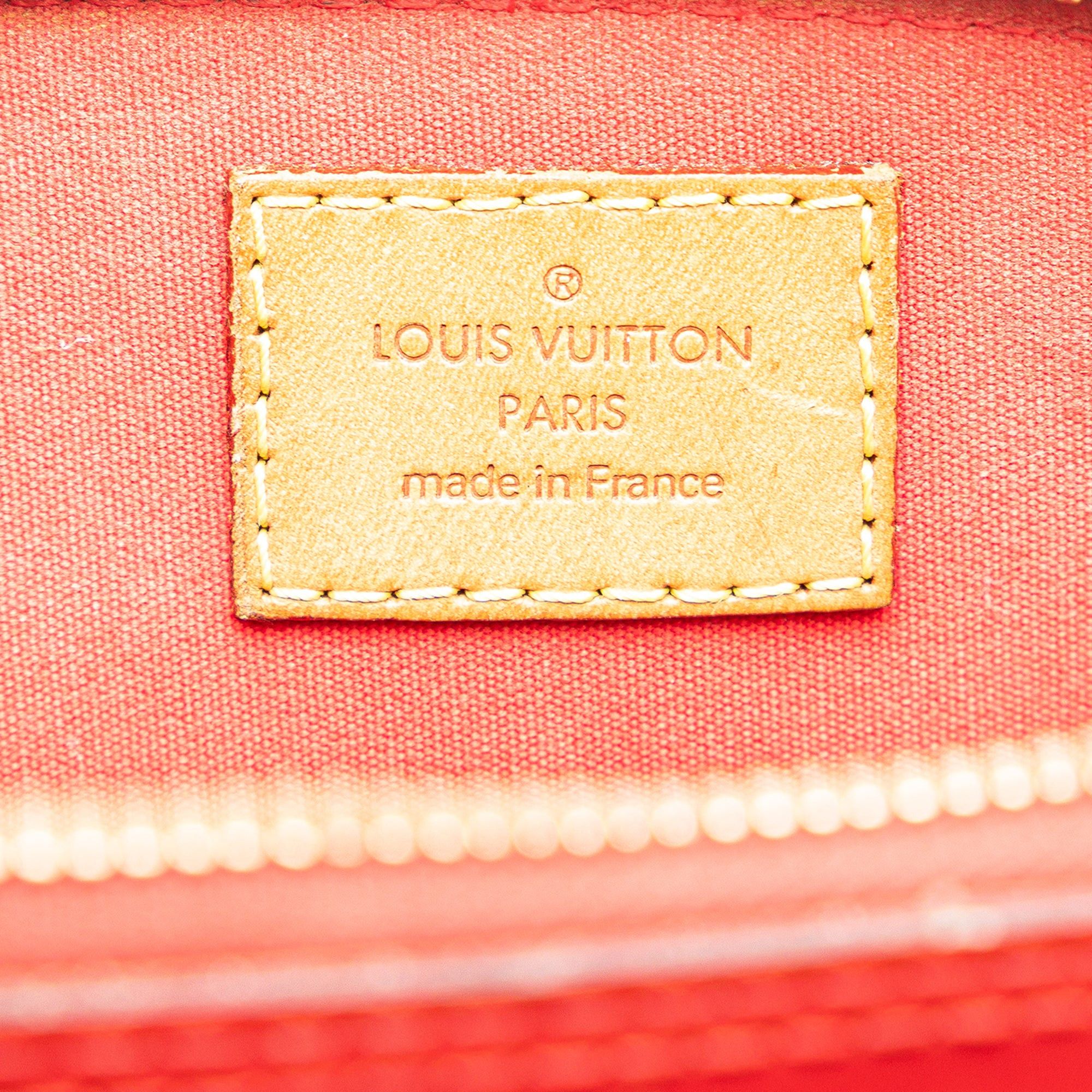 Louis Vuitton Louis Vuitton Monogram Vernis Alma BB Red Size ONE SIZE - 5 Thumbnail