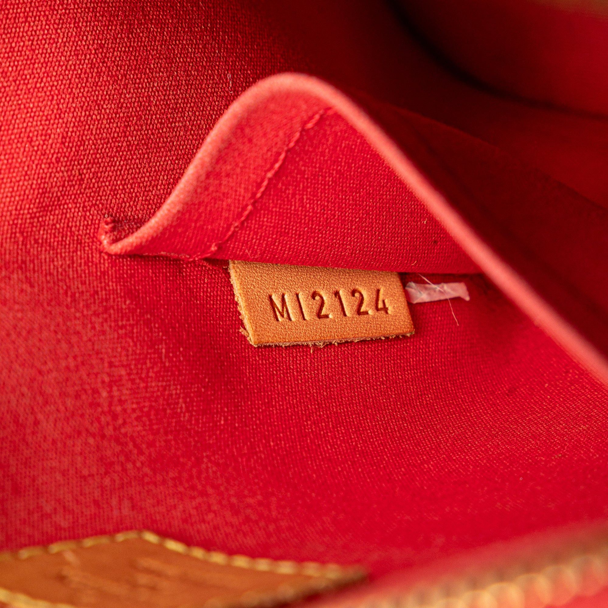 Louis Vuitton Louis Vuitton Monogram Vernis Alma BB Red Size ONE SIZE - 6 Thumbnail