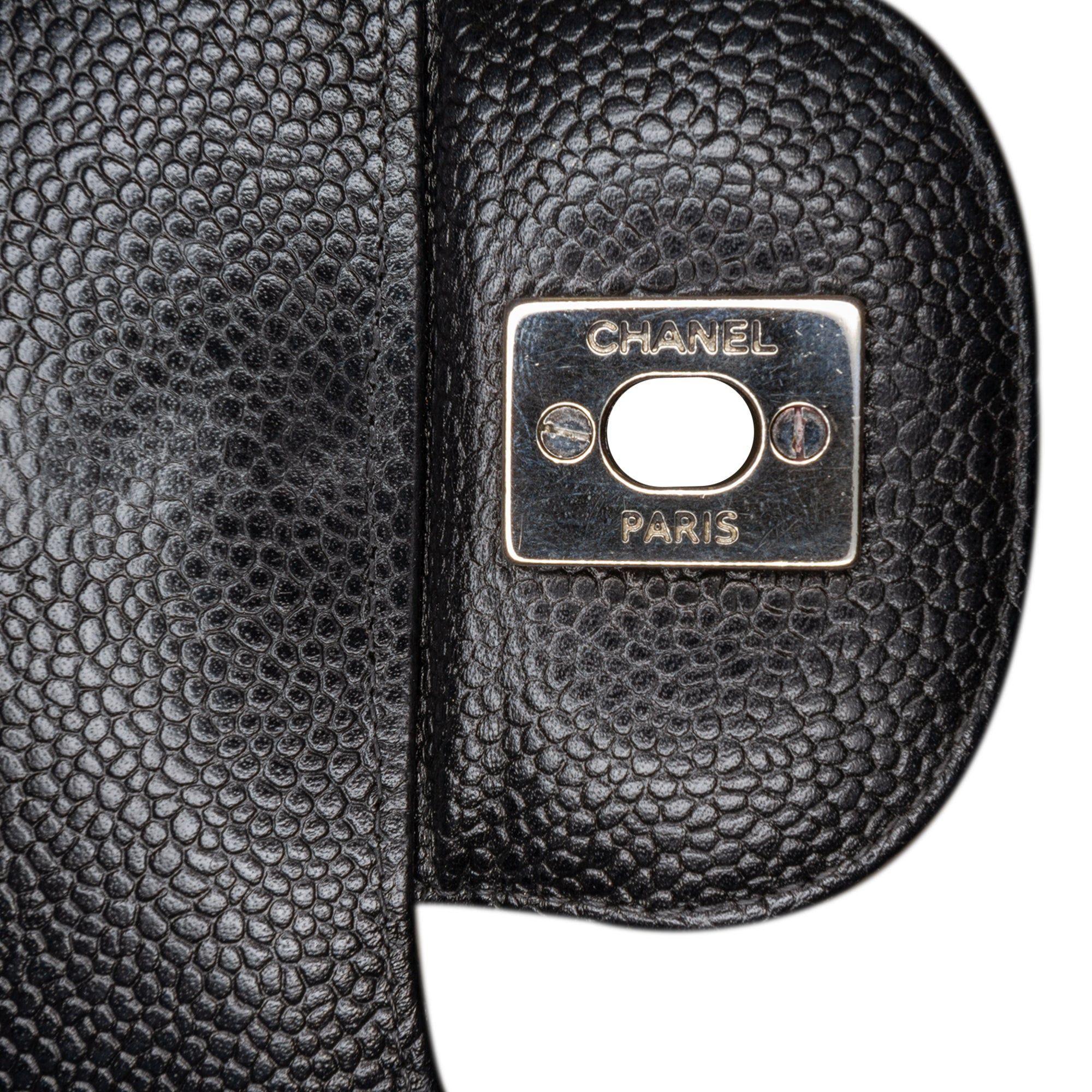 Chanel Chanel Jumbo Classic Caviar Double Flap Black Size ONE SIZE - 7 Thumbnail