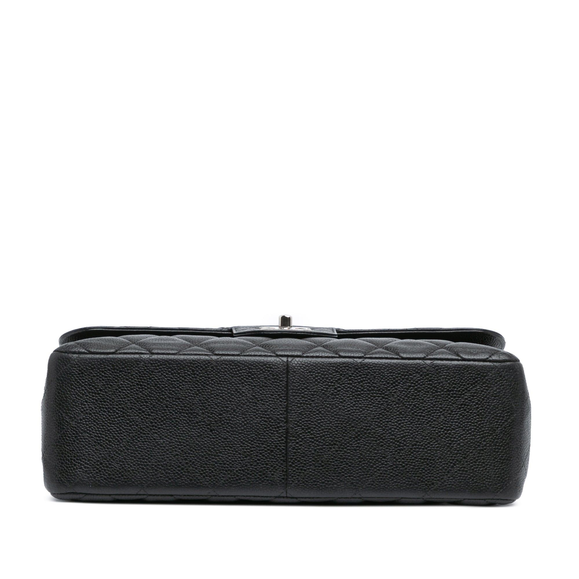 Chanel Chanel Jumbo Classic Caviar Double Flap Black Size ONE SIZE - 3 Thumbnail