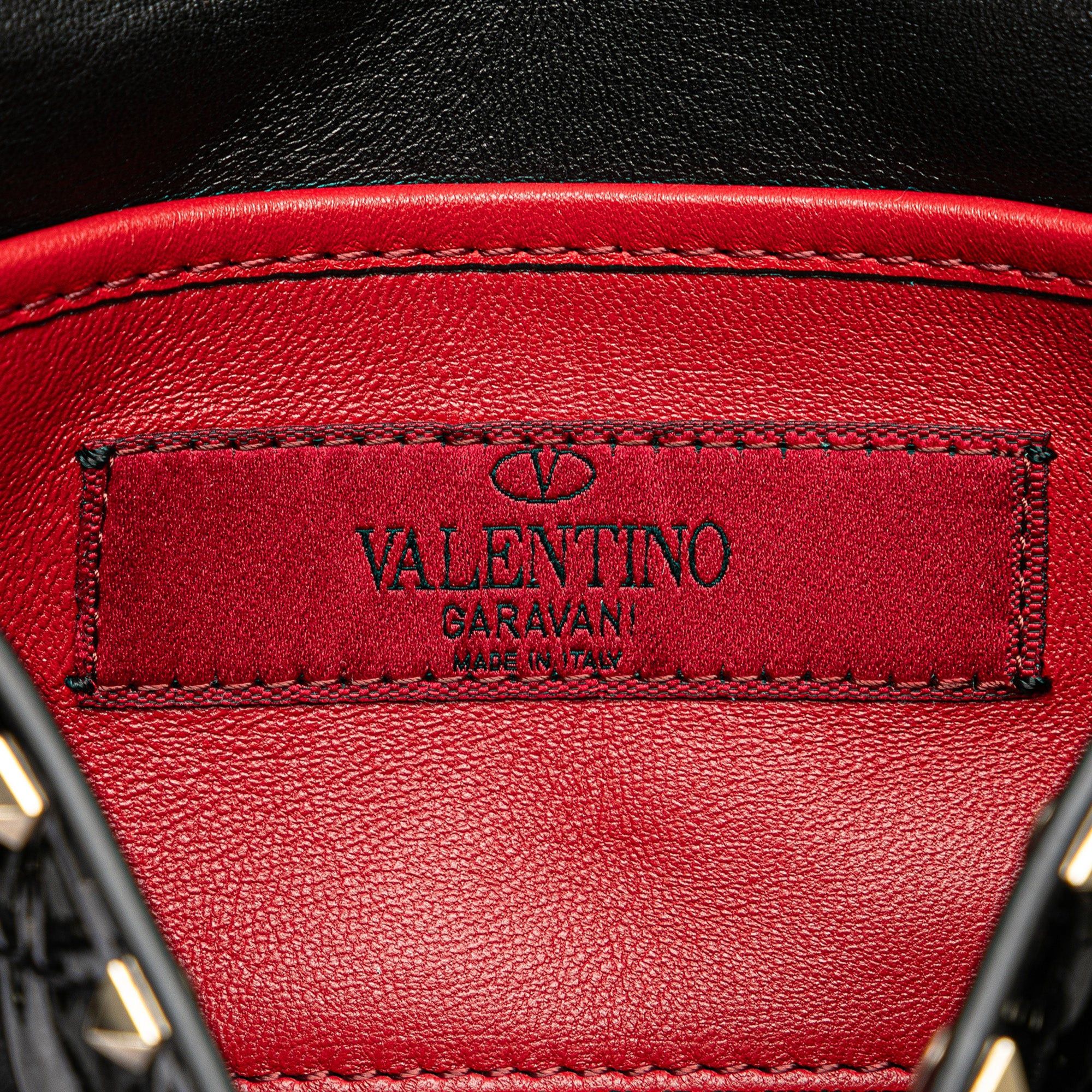 Valentino Valentino Small Patent Rockstud Spike Satchel Black Size ONE SIZE - 5 Thumbnail