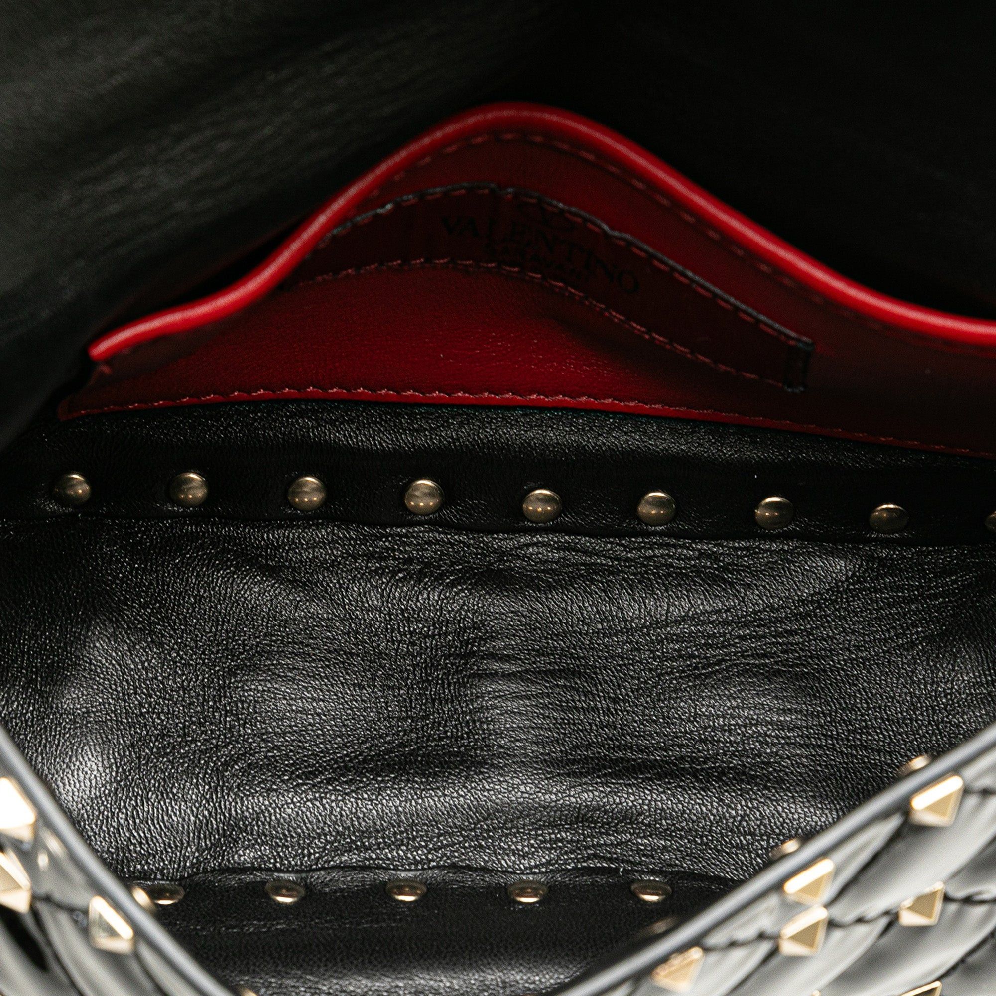 Valentino Valentino Small Patent Rockstud Spike Satchel Black Size ONE SIZE - 4 Thumbnail