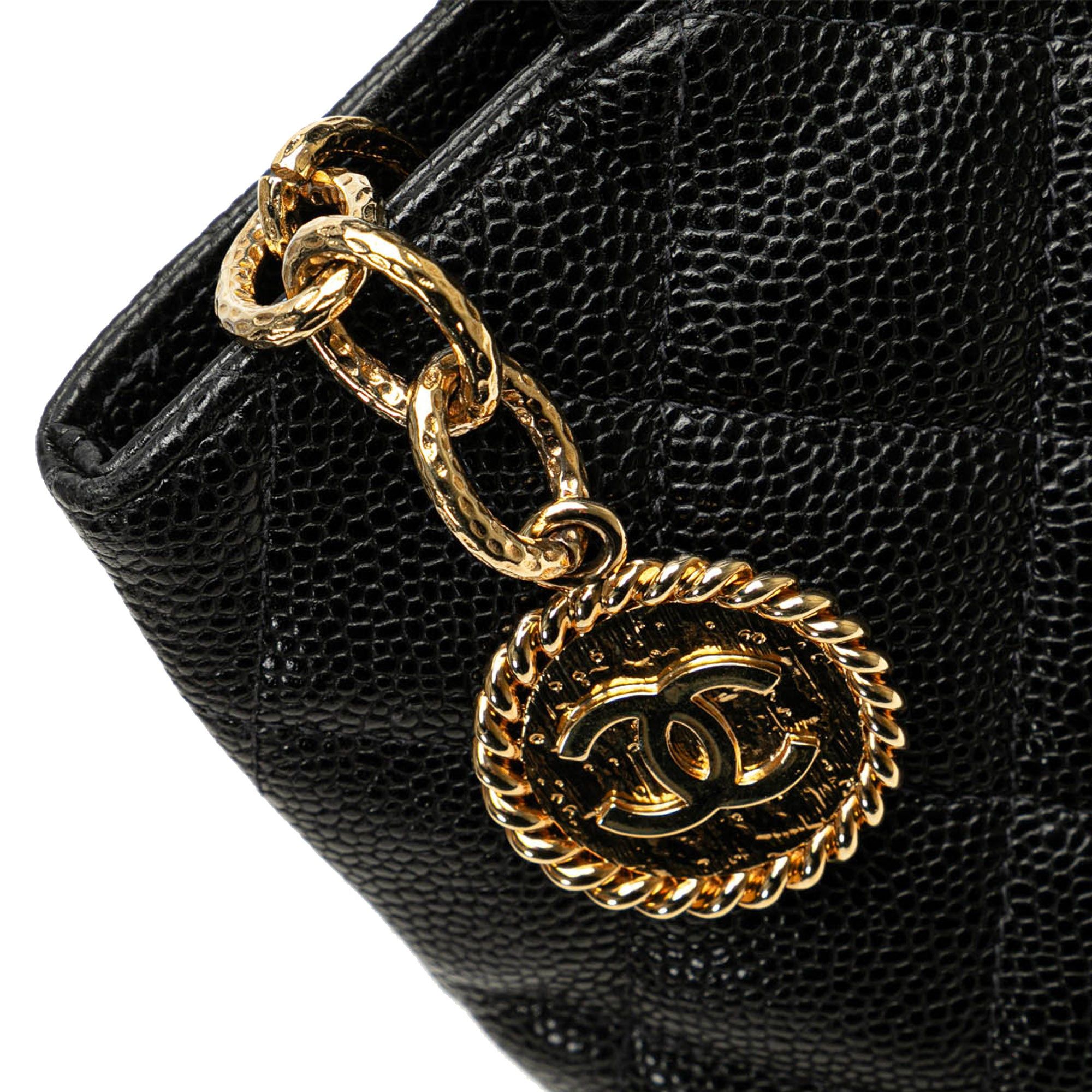 Chanel Chanel Caviar Medallion Tote Black Size ONE SIZE - 8 Thumbnail