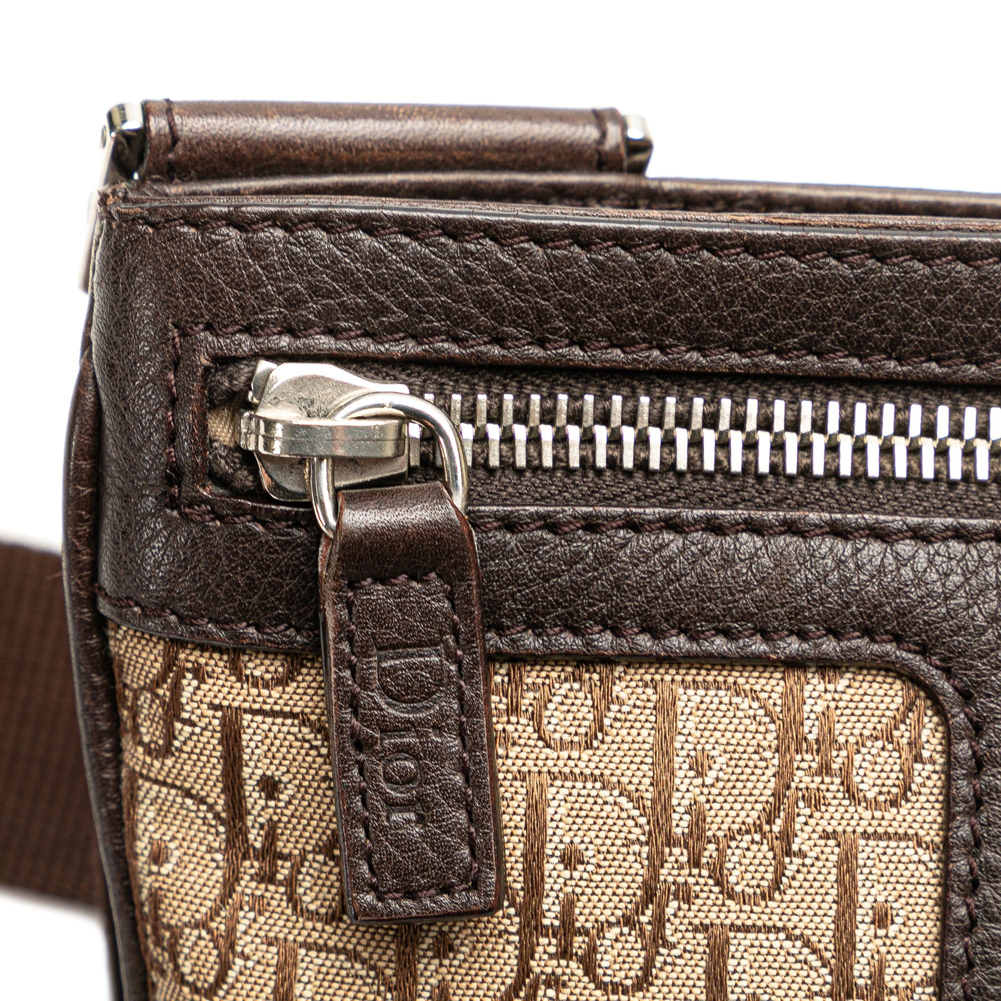 Dior Dior Diorissimo Trotter Canvas Street Chic Crossbody Brown Size ONE SIZE - 7 Thumbnail