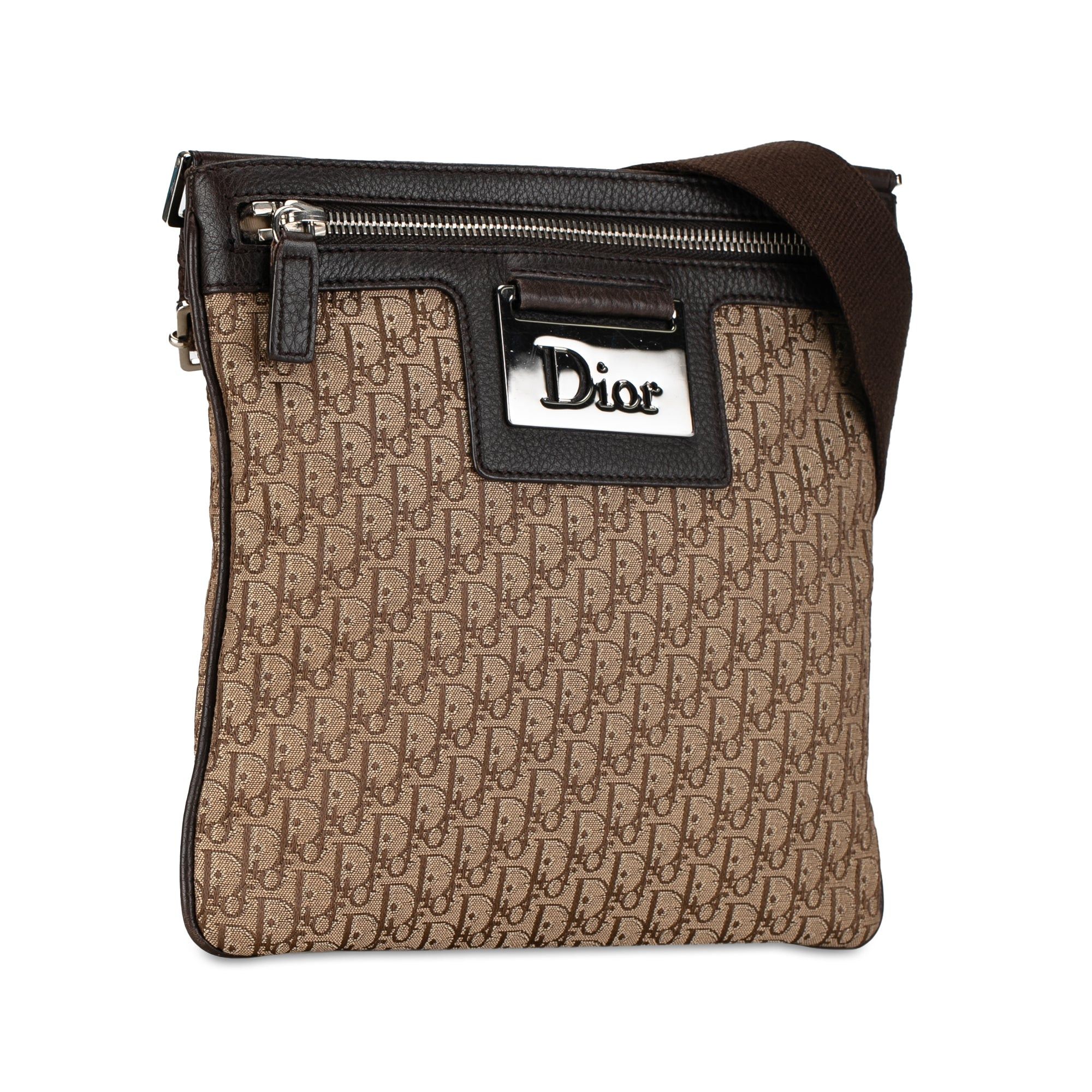 Dior Dior Diorissimo Trotter Canvas Street Chic Crossbody Brown Size ONE SIZE - 2 Thumbnail