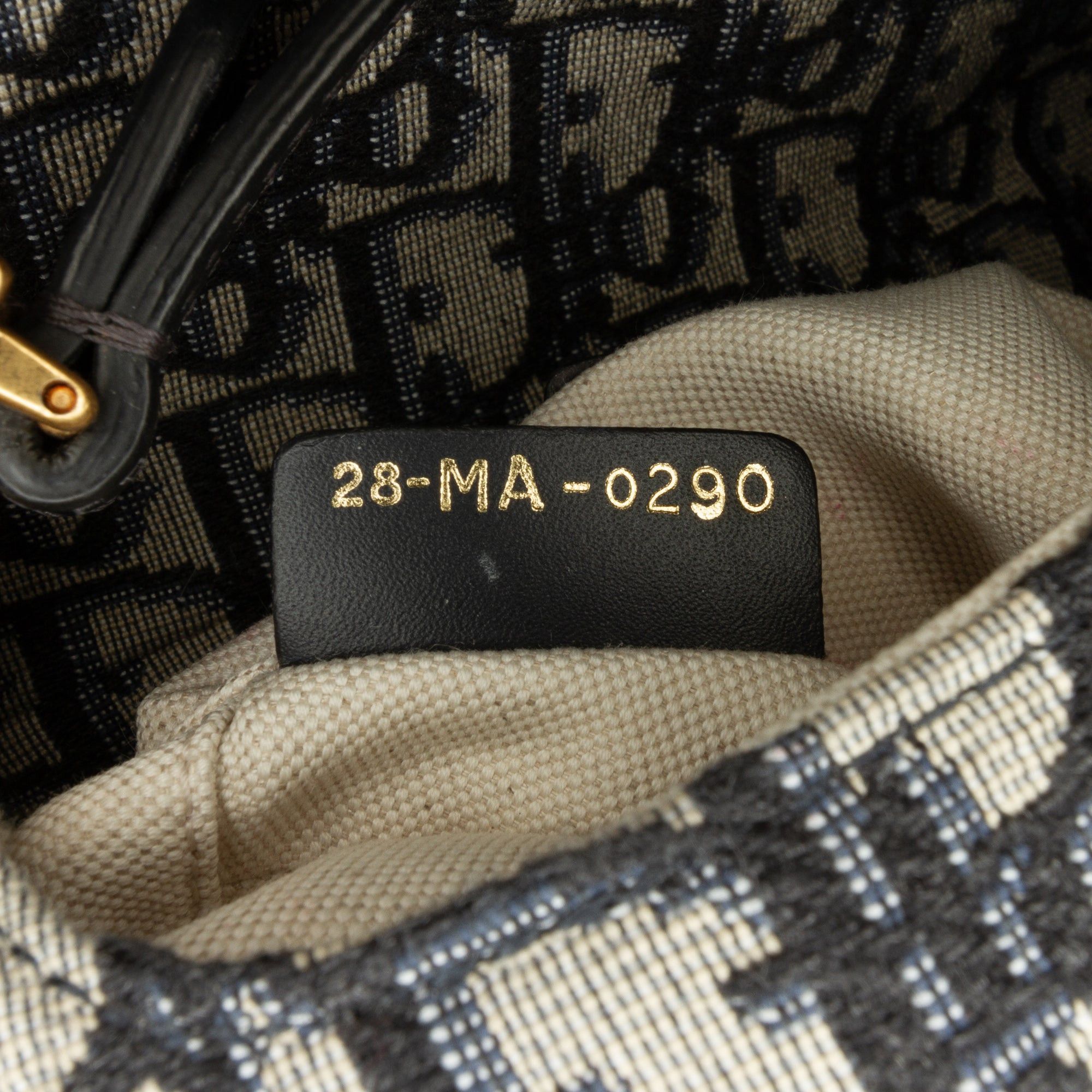 Dior Dior Mini Oblique Canvas Saddle Bag Blue Size ONE SIZE - 8 Thumbnail