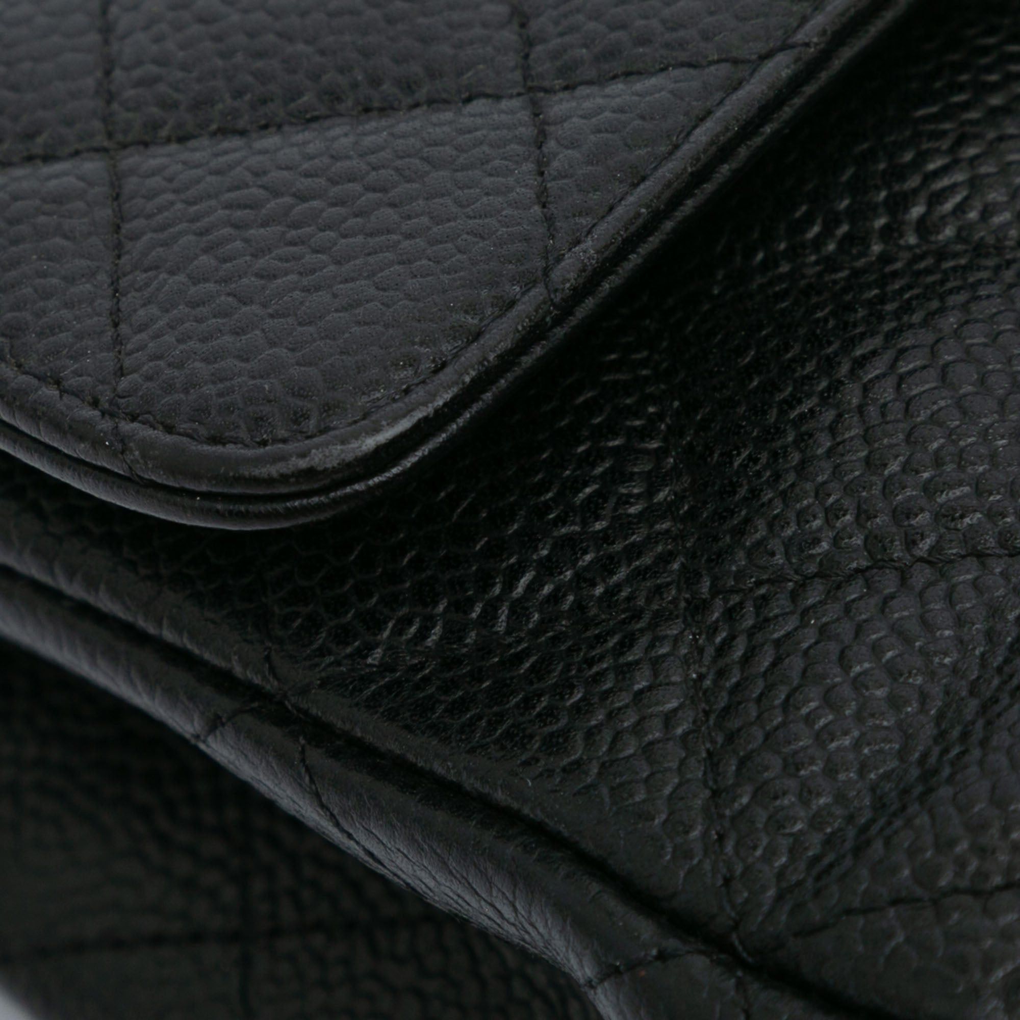 Chanel Chanel Medium Classic Caviar Double Flap Black Size ONE SIZE - 7 Thumbnail