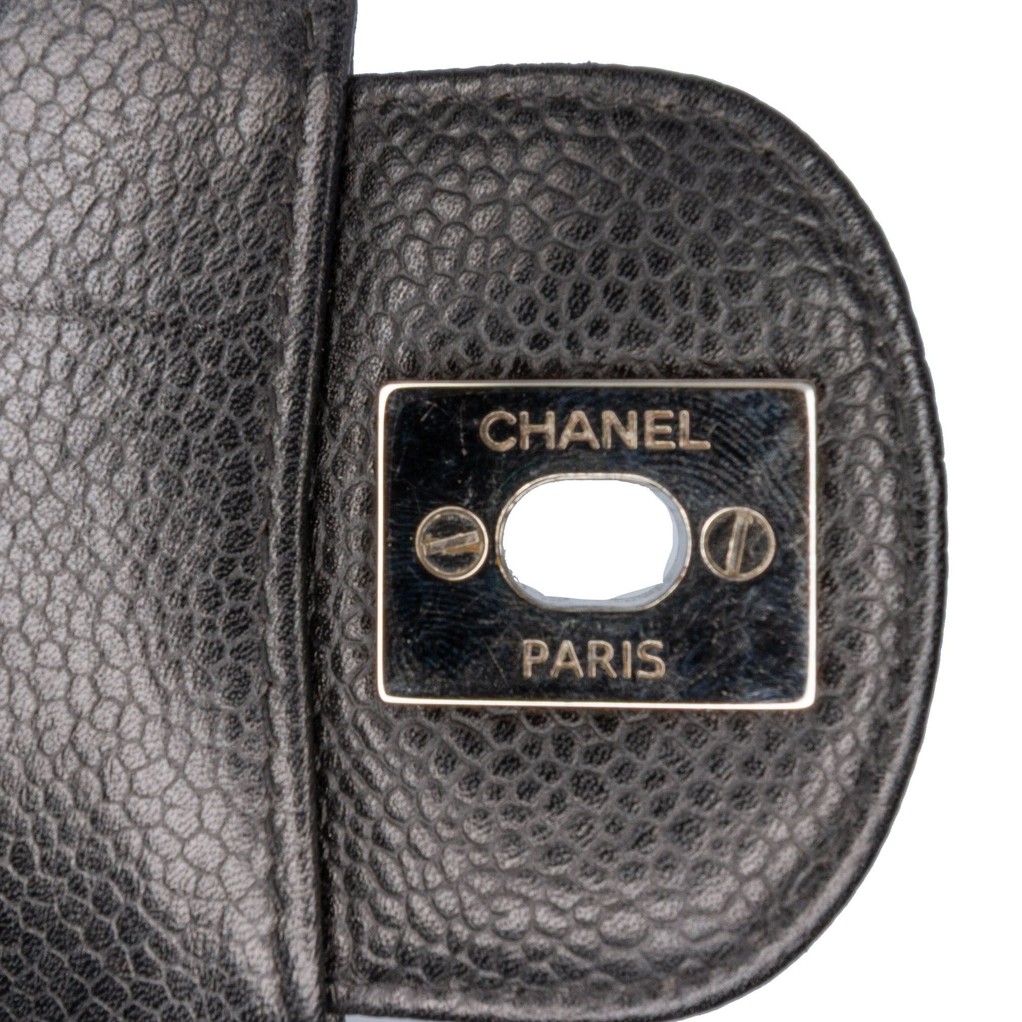 Chanel Chanel Medium Classic Caviar Double Flap Black Size ONE SIZE - 10 Thumbnail