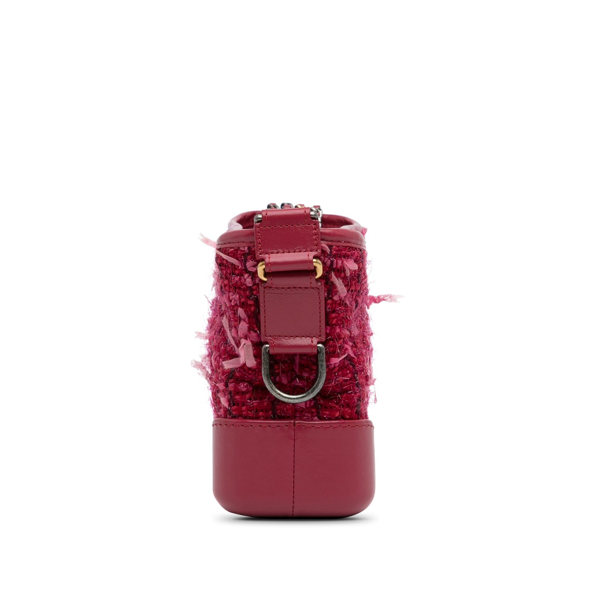 Chanel Chanel Small Tweed Gabrielle Crossbody Red Size ONE SIZE - 4 Thumbnail