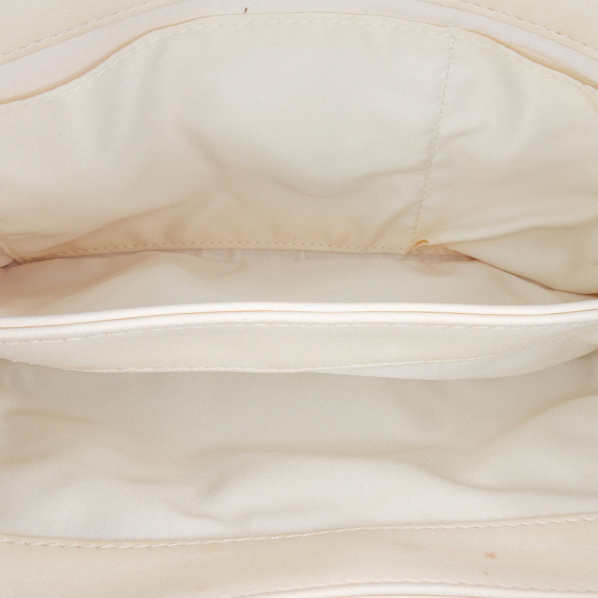 Chanel Chanel Medium Quilted Lambskin 3 Accordion Flap White Size ONE SIZE - 4 Thumbnail