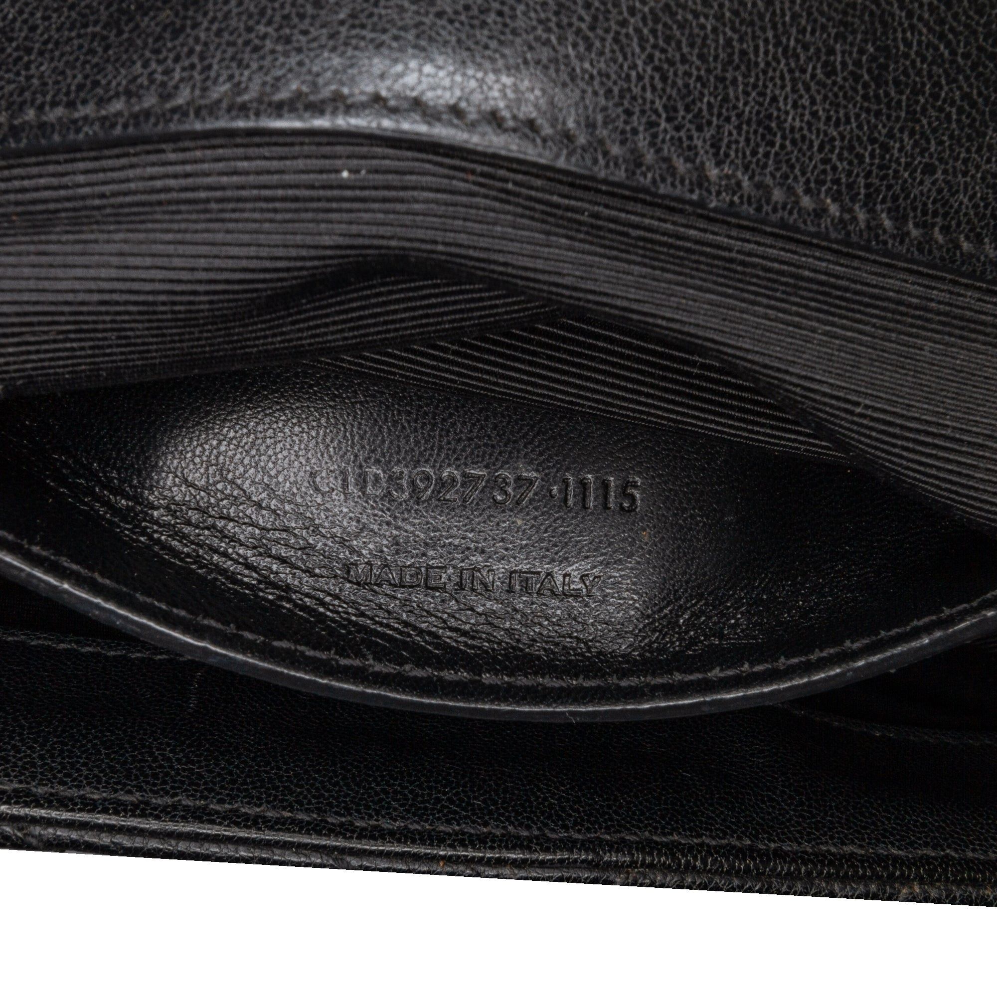 Saint Laurent Paris Saint Laurent Medium Monogram Chevron Sheepskin College Bag Black Size ONE SIZE - 8 Thumbnail