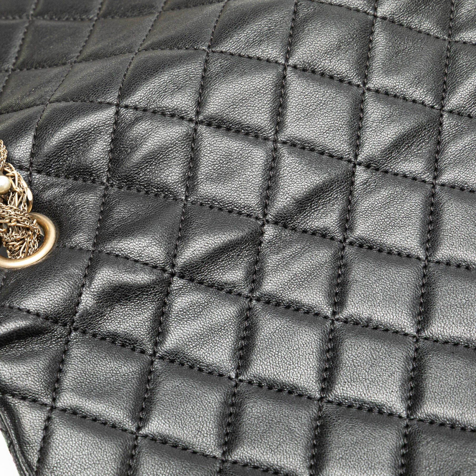 Chanel Chanel Medium Quilted Lambskin Westminster Pearl Flap Black Size ONE SIZE - 9 Thumbnail