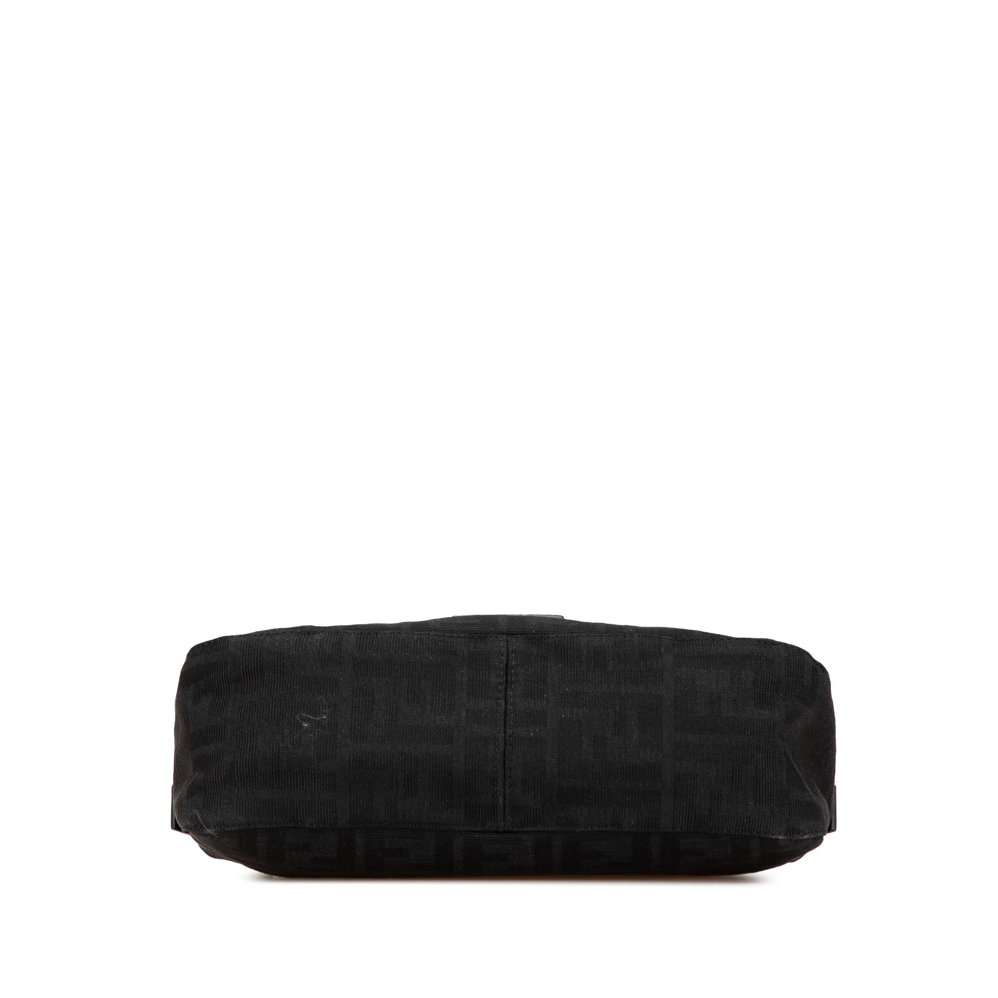 Fendi Fendi Zucca Canvas Double Flap Shoulder Bag Black Size ONE SIZE - 3 Thumbnail