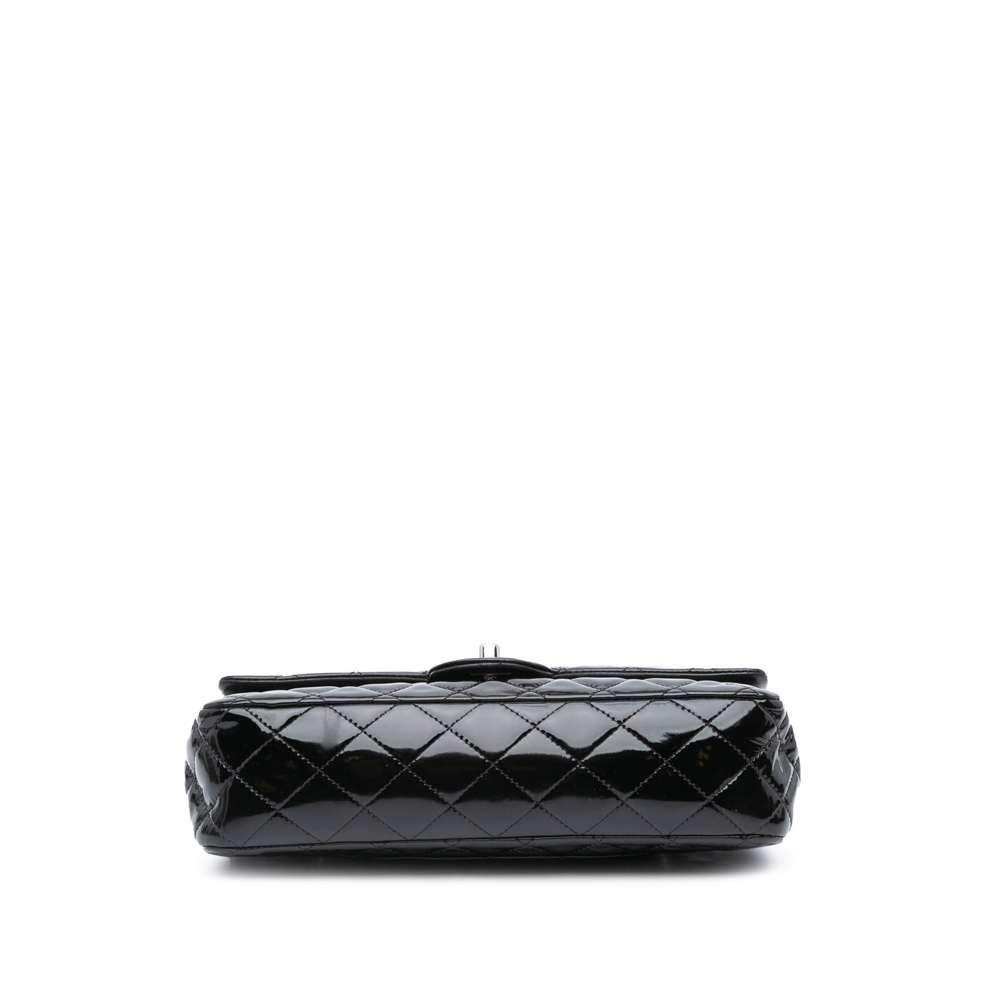 Chanel Chanel Medium Classic Patent Double Flap Black Size ONE SIZE - 3 Thumbnail