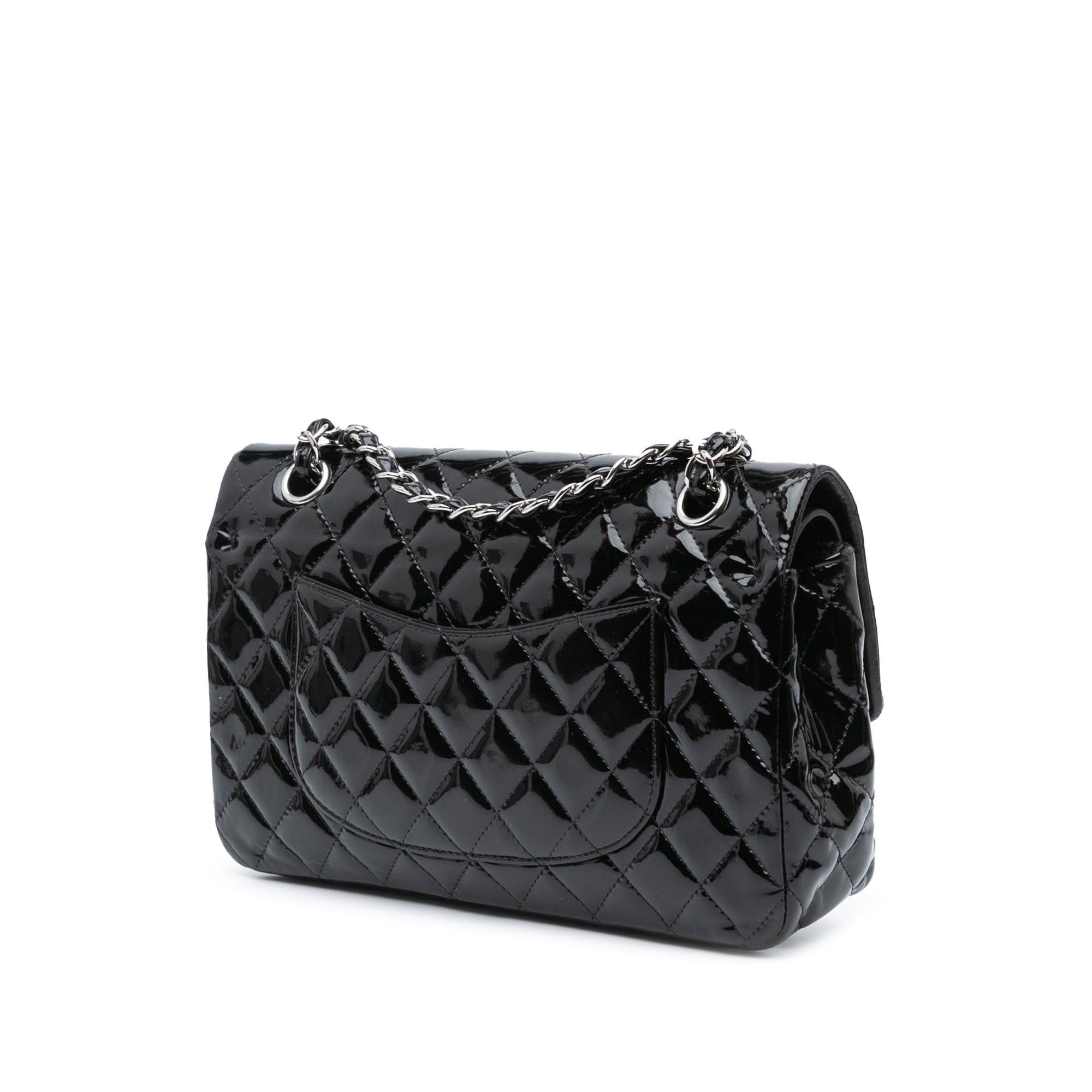 Chanel Chanel Medium Classic Patent Double Flap Black Size ONE SIZE - 2 Thumbnail