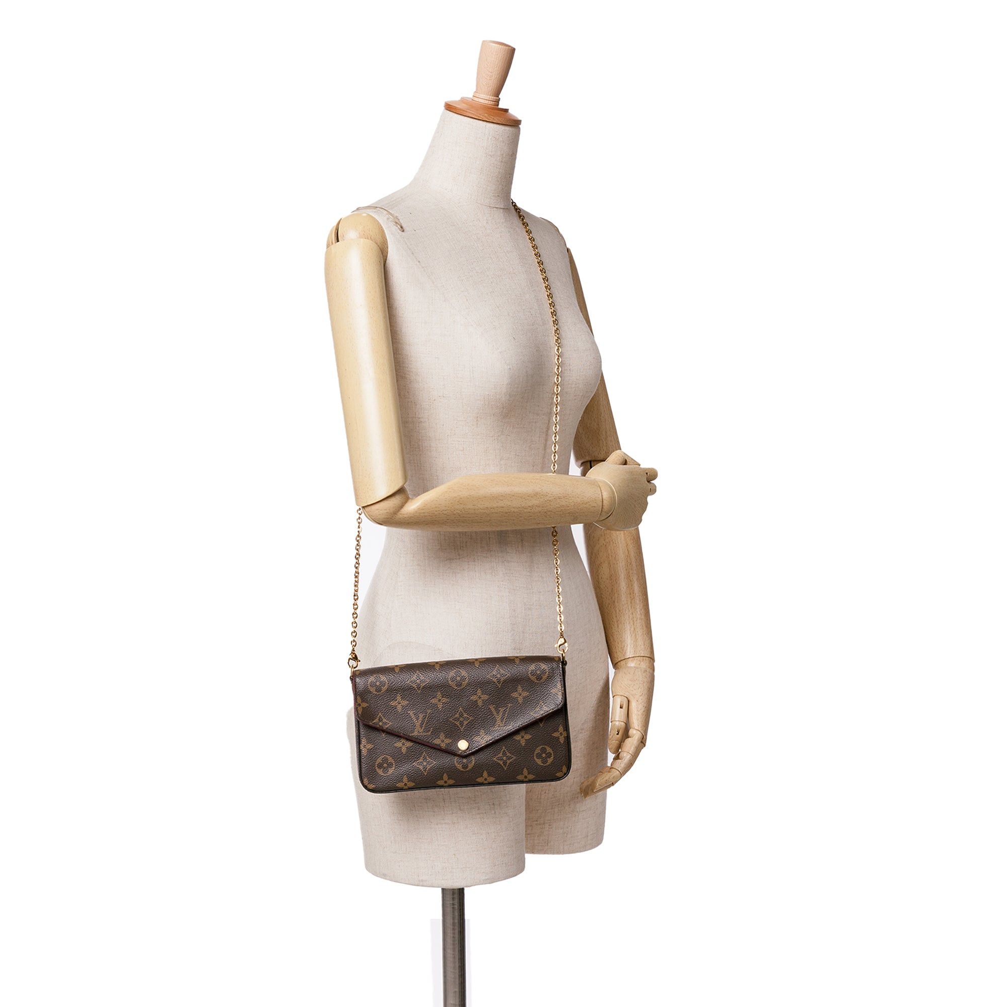 Louis Vuitton Louis Vuitton Monogram Pochette Felicie Brown Size ONE SIZE - 11 Thumbnail