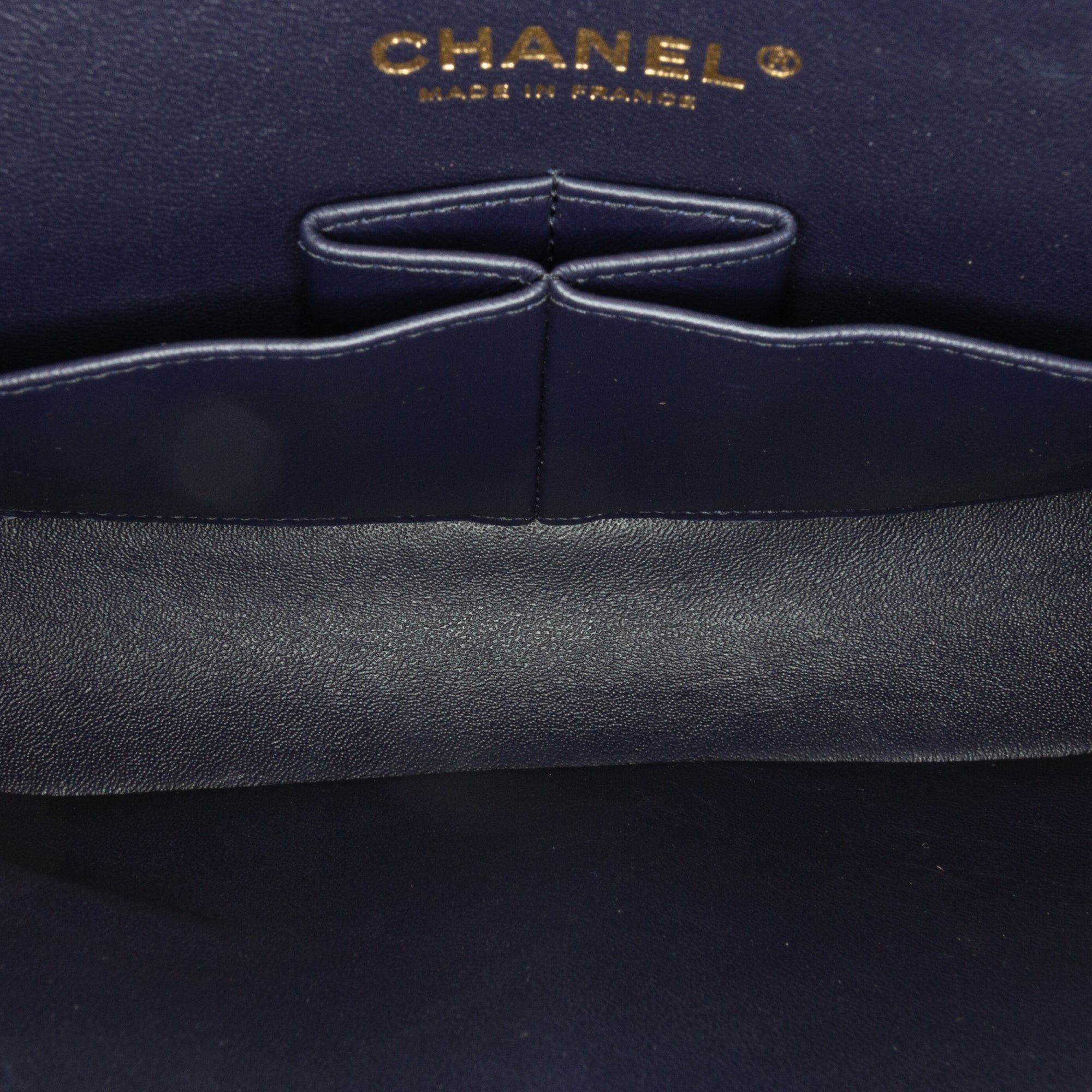 Chanel Chanel Medium Classic Caviar Double Flap Blue Size ONE SIZE - 4 Thumbnail
