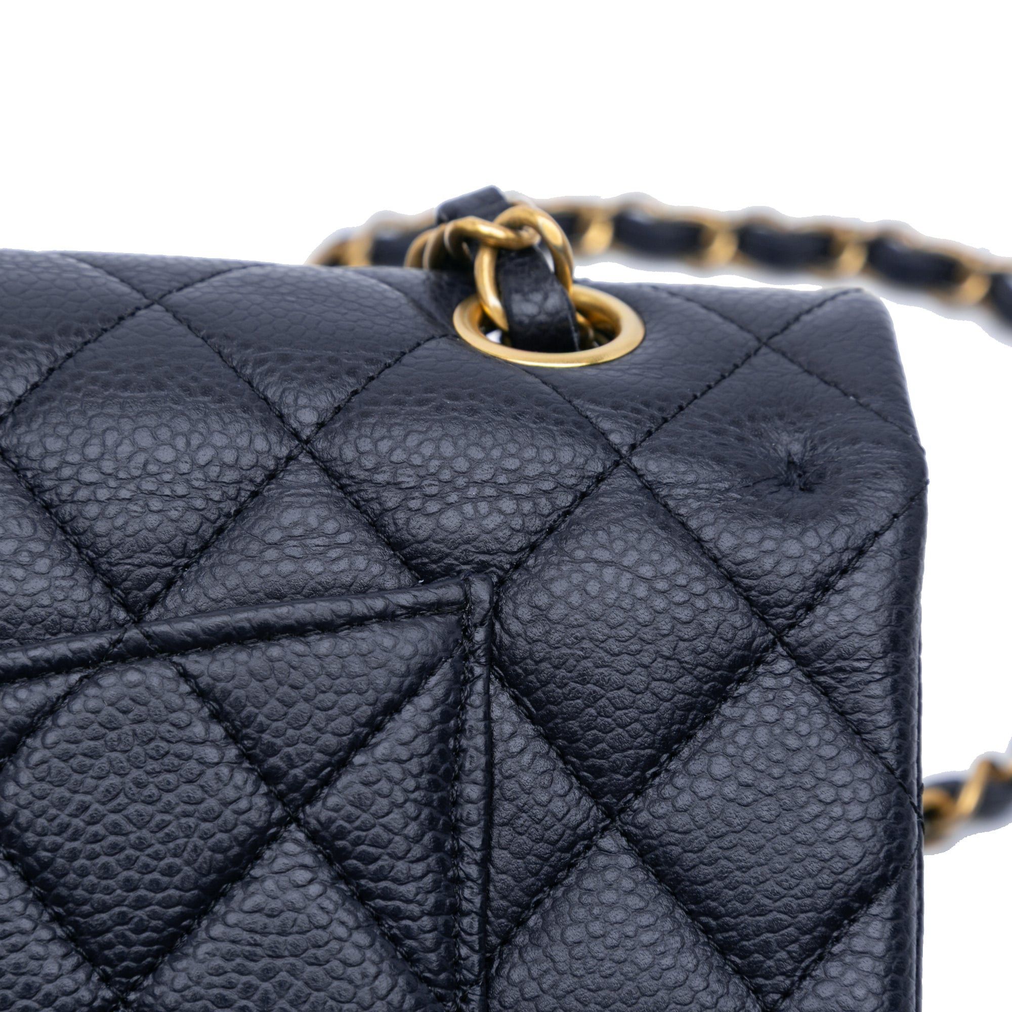 Chanel Chanel Medium Classic Caviar Double Flap Blue Size ONE SIZE - 10 Thumbnail