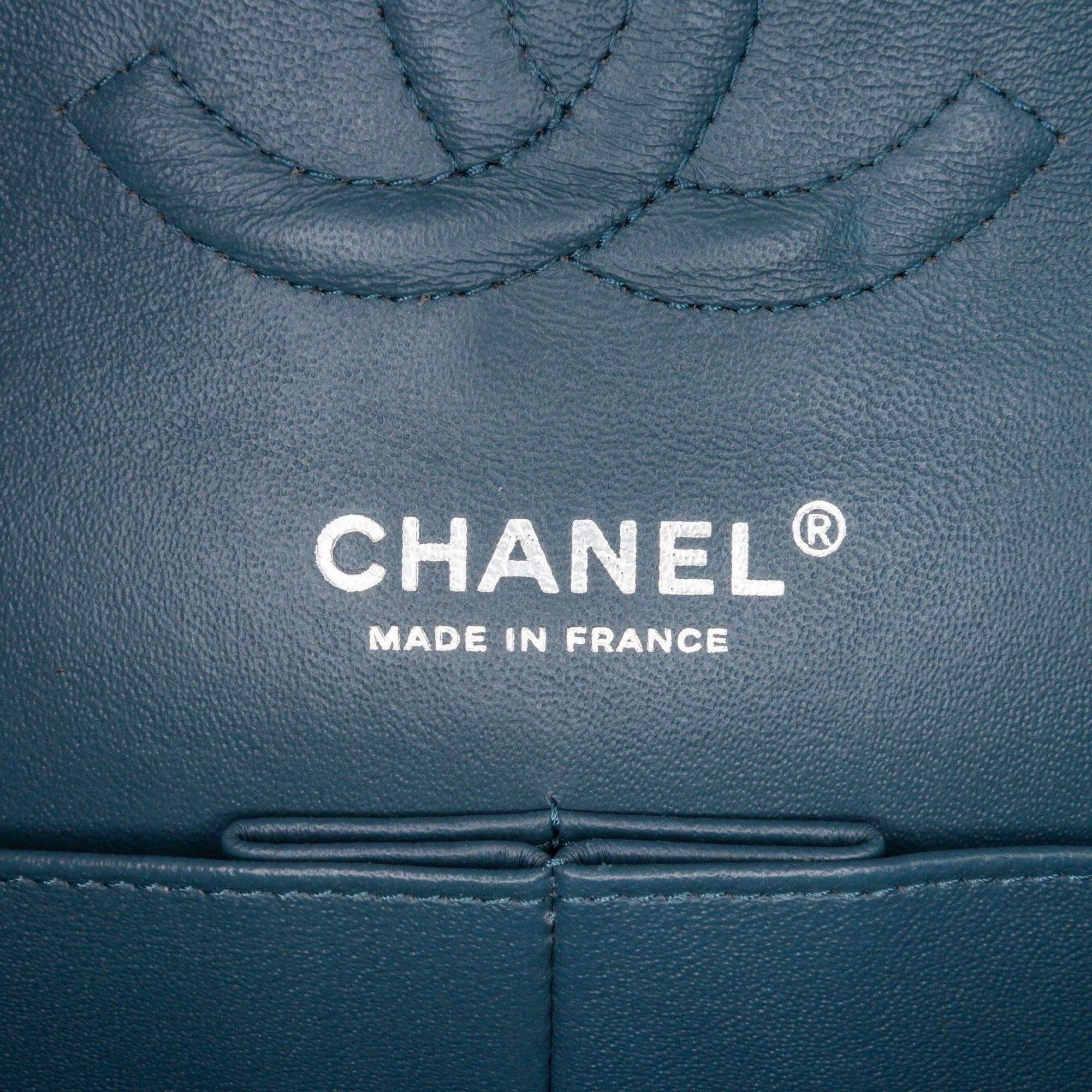 Chanel Chanel Medium Classic Lambskin Double Flap Blue Size ONE SIZE - 5 Thumbnail