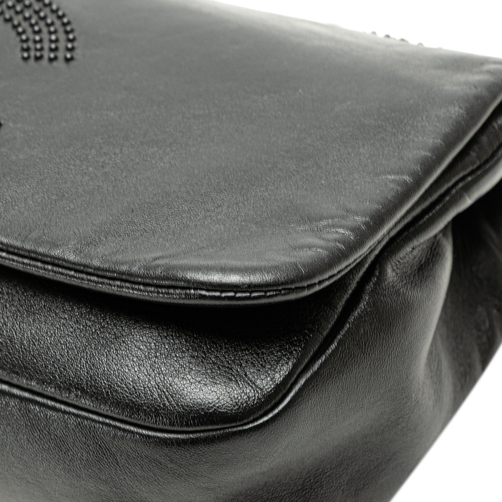 Chanel Chanel CC Studded Lambskin East West Flap Black Size ONE SIZE - 11 Thumbnail