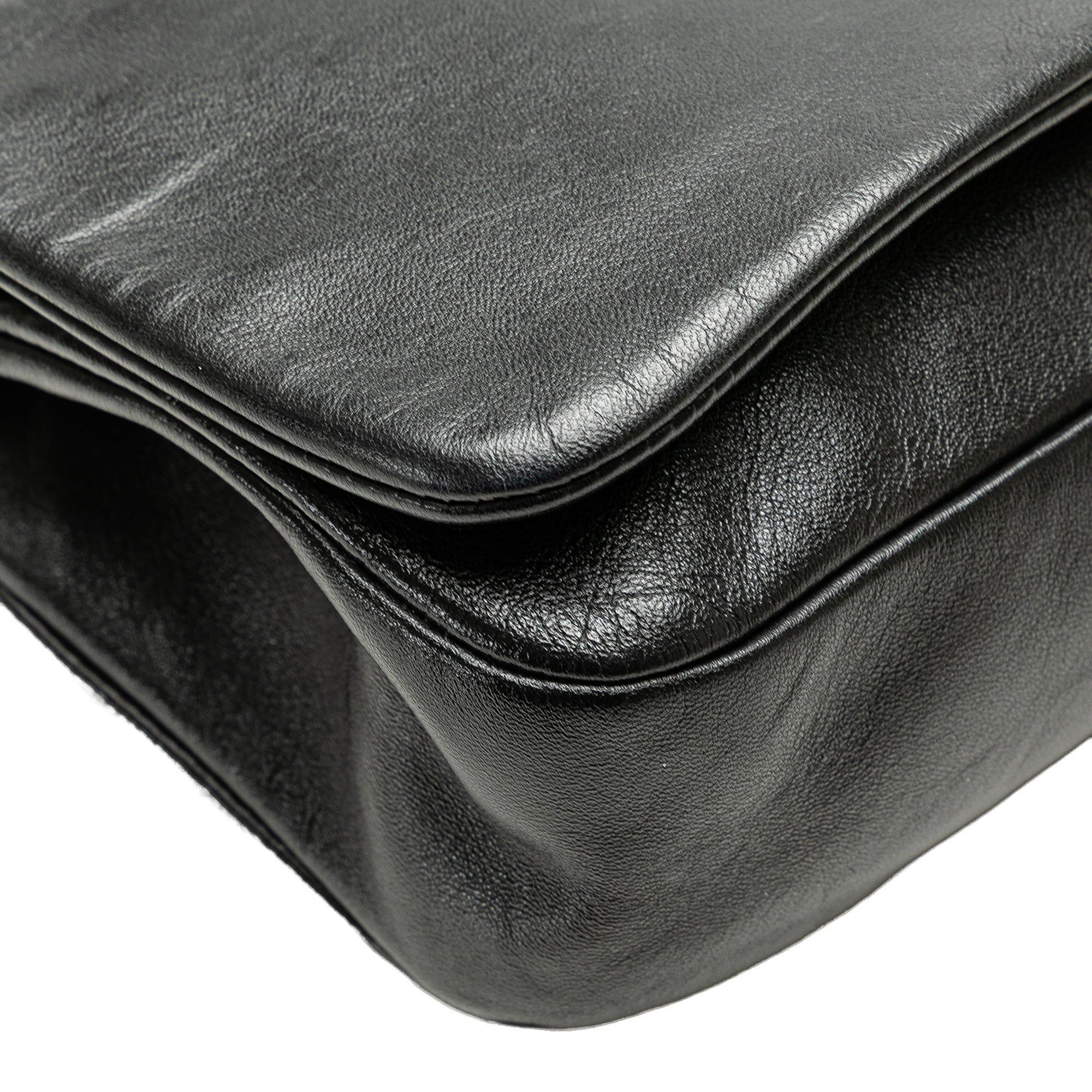 Chanel Chanel CC Studded Lambskin East West Flap Black Size ONE SIZE - 10 Thumbnail