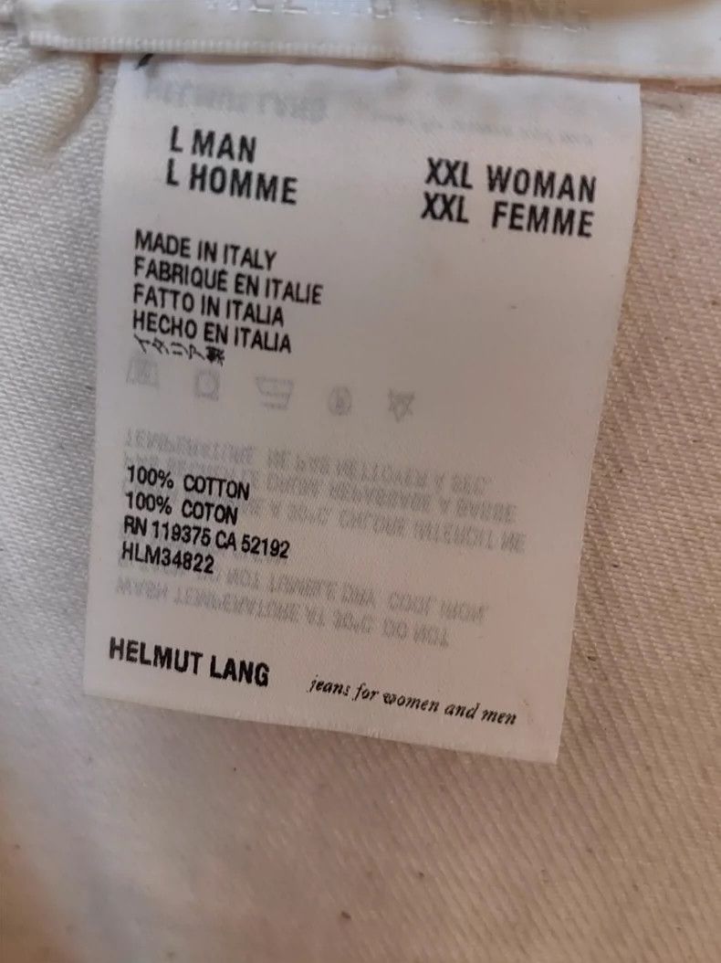 Helmut Lang Helmut Lang White Denim Jacket Size L Size US L / EU 52-54 / 3 - 2 Thumbnail