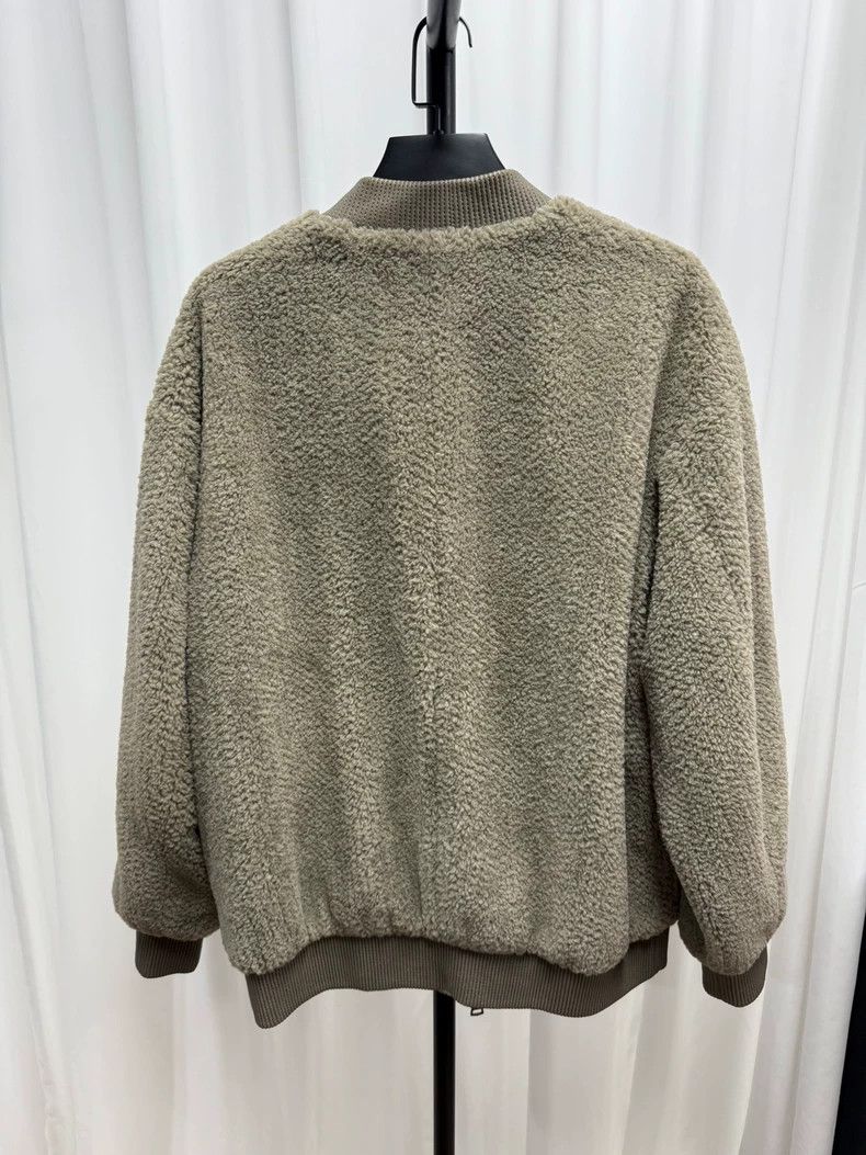Helmut Lang Helmut Lang Plush Zip Jacket in Olive Green Size US XL / EU 56 / 4 - 6 Thumbnail