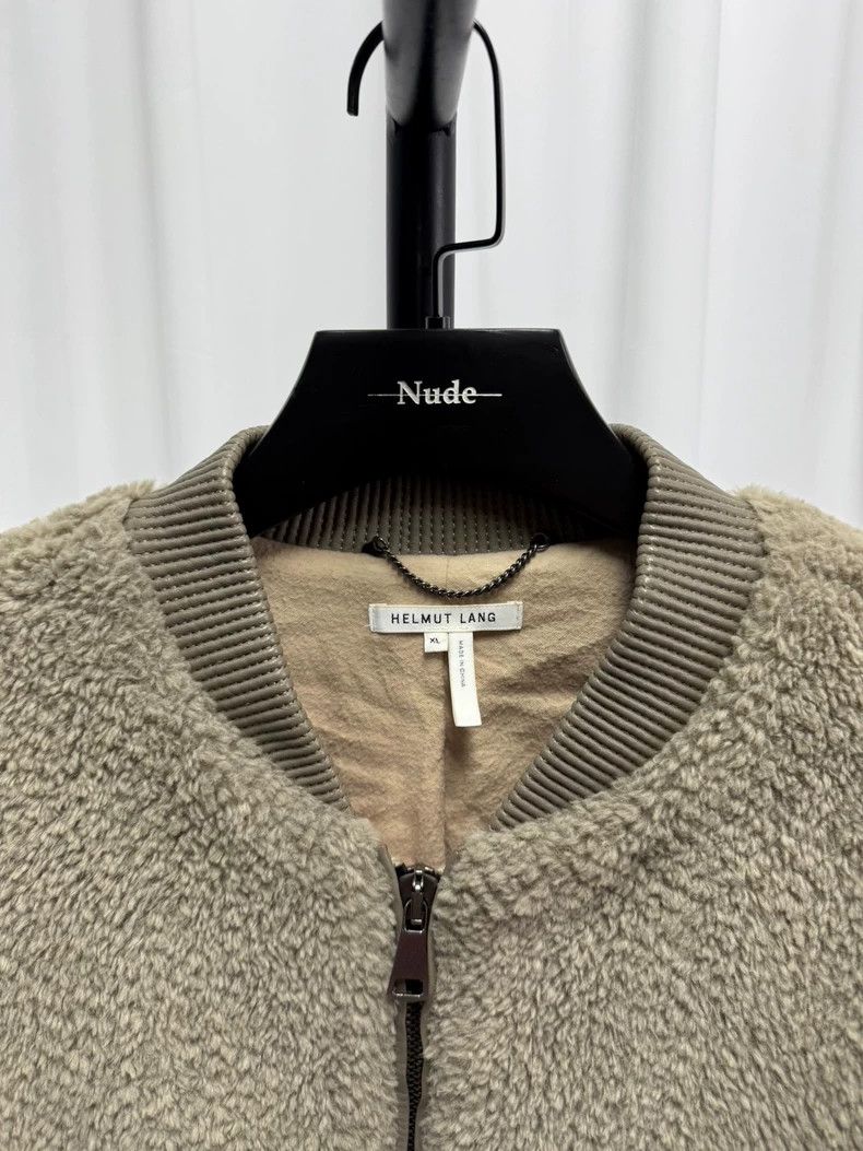 Helmut Lang Helmut Lang Plush Zip Jacket in Olive Green Size US XL / EU 56 / 4 - 3 Thumbnail