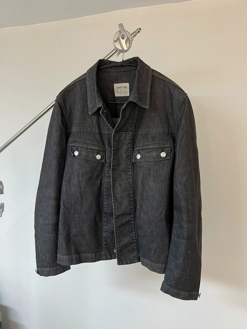 Helmut Lang Helmut Lang Black Gray Denim Jacket Size US M / EU 48-50 / 2 - 2 Thumbnail